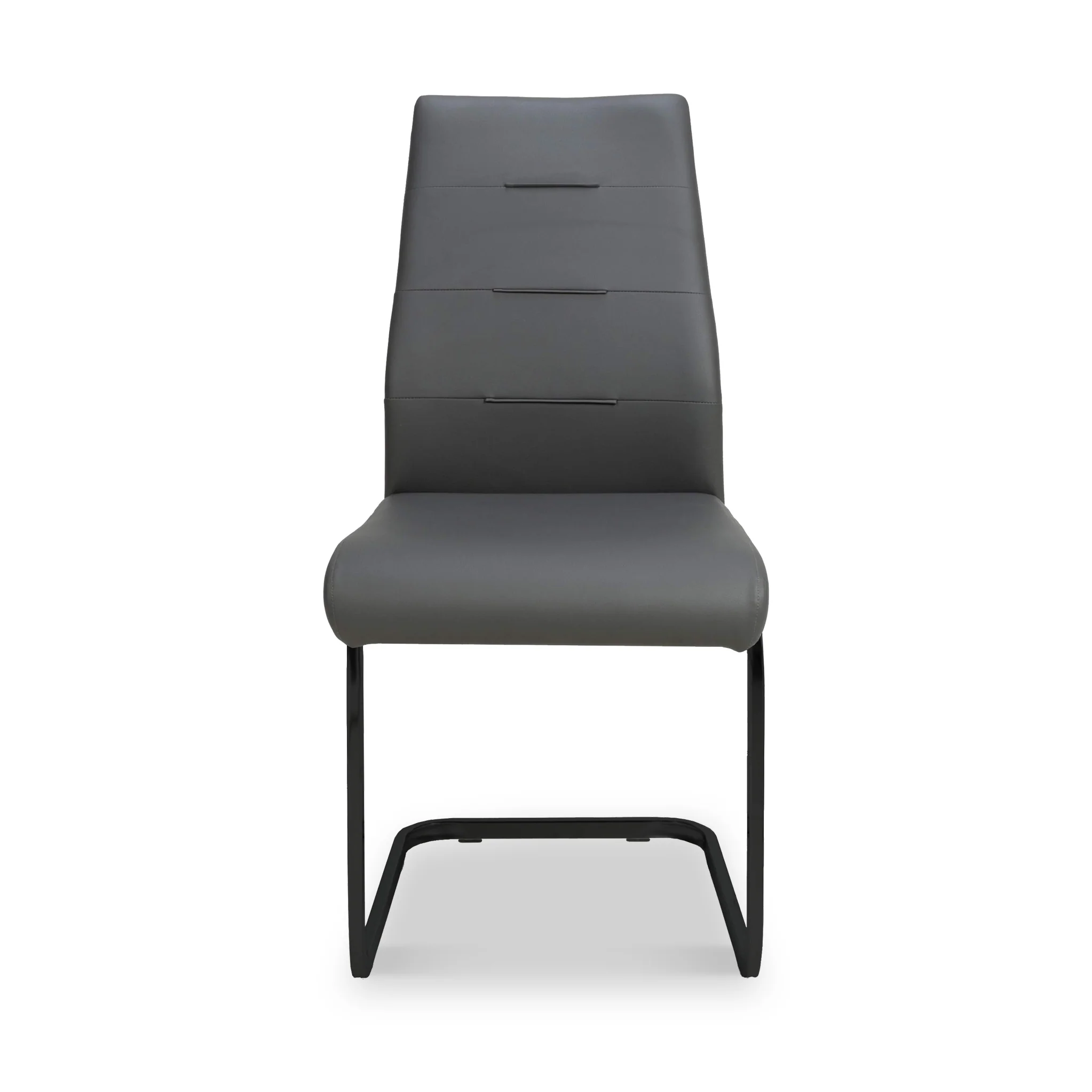 Maela Grey Faux Leather Dining Chair - Image 2