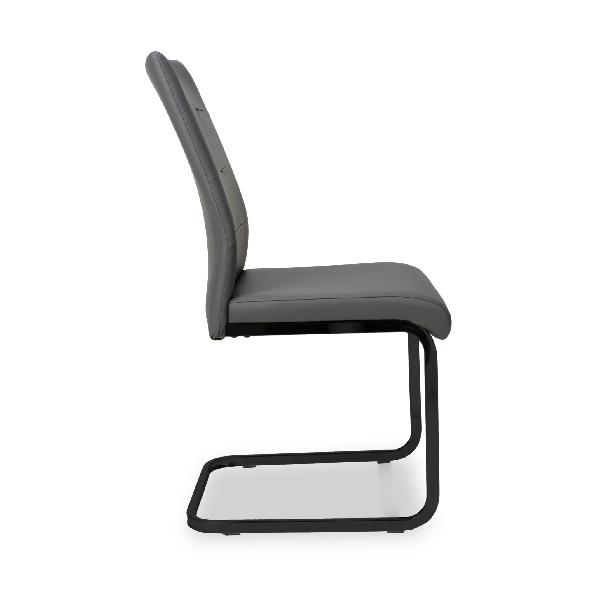 Maela Grey Faux Leather Dining Chair - Image 6