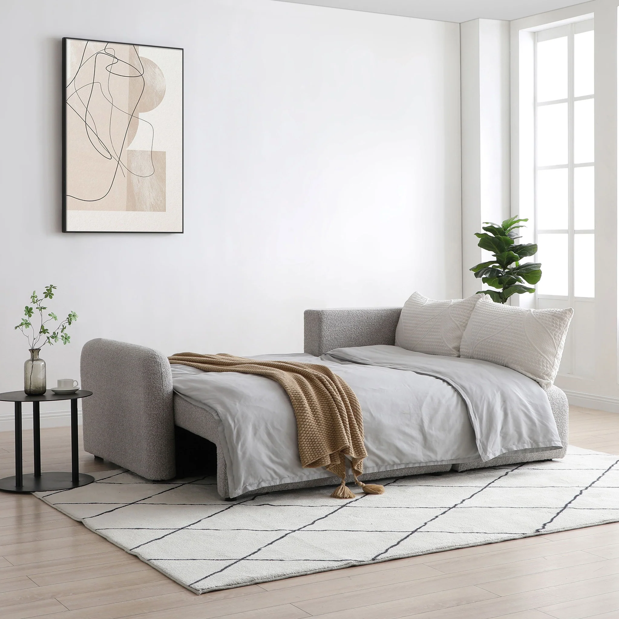 Marla Soft Boucle Chaise Sofa Bed - Image 10