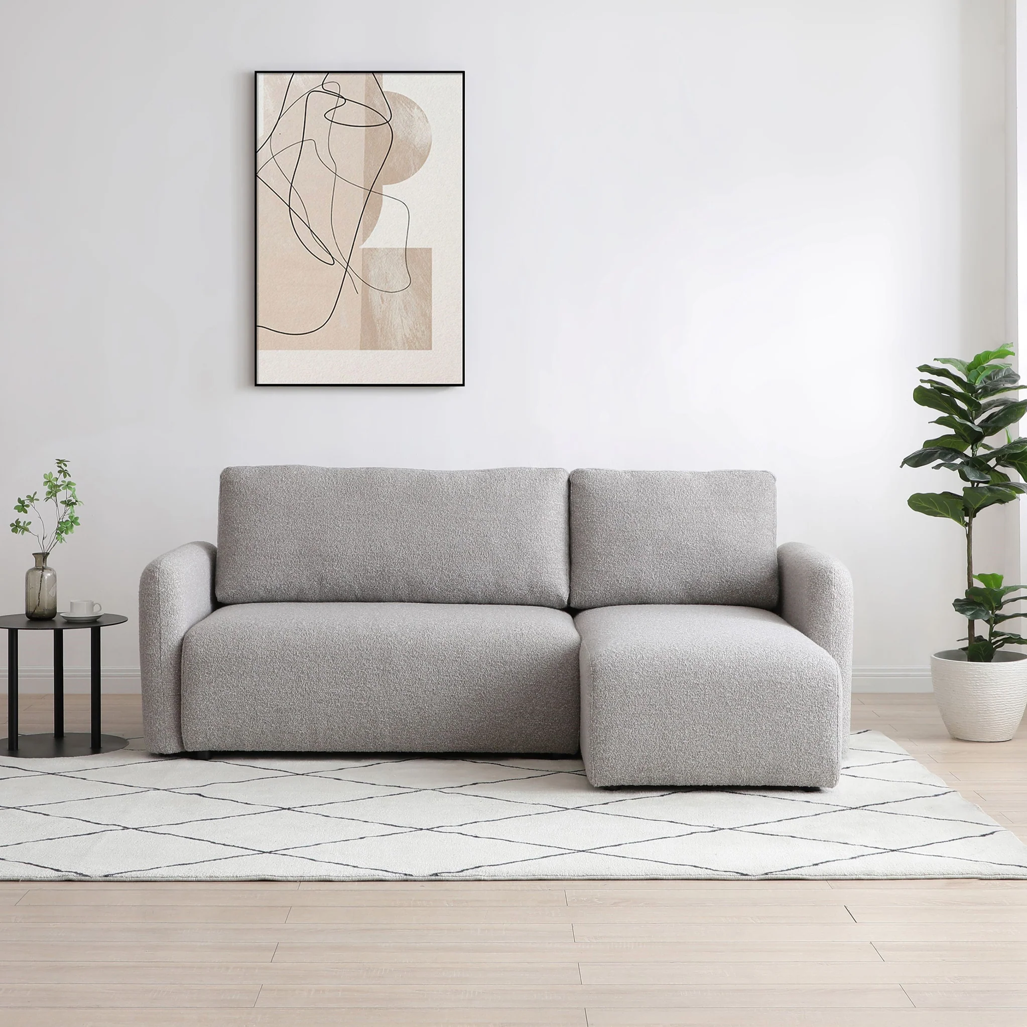 Marla Soft Boucle Chaise Sofa Bed - Image 8