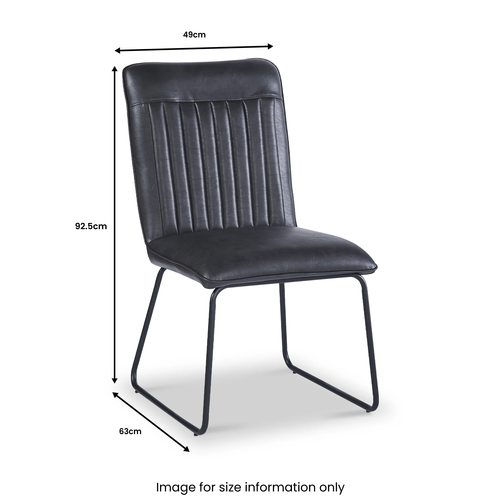 Mawby Faux Leather Dining Chair - Image 9
