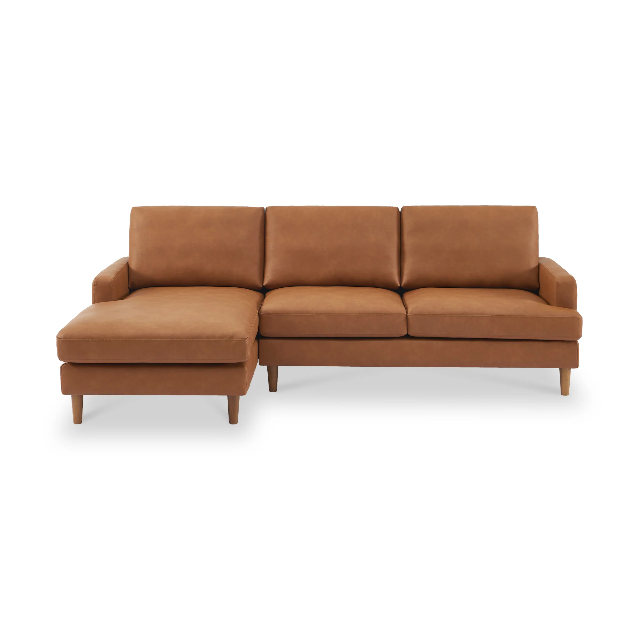 Max Faux Leather Corner Chaise Sofa - Image 13