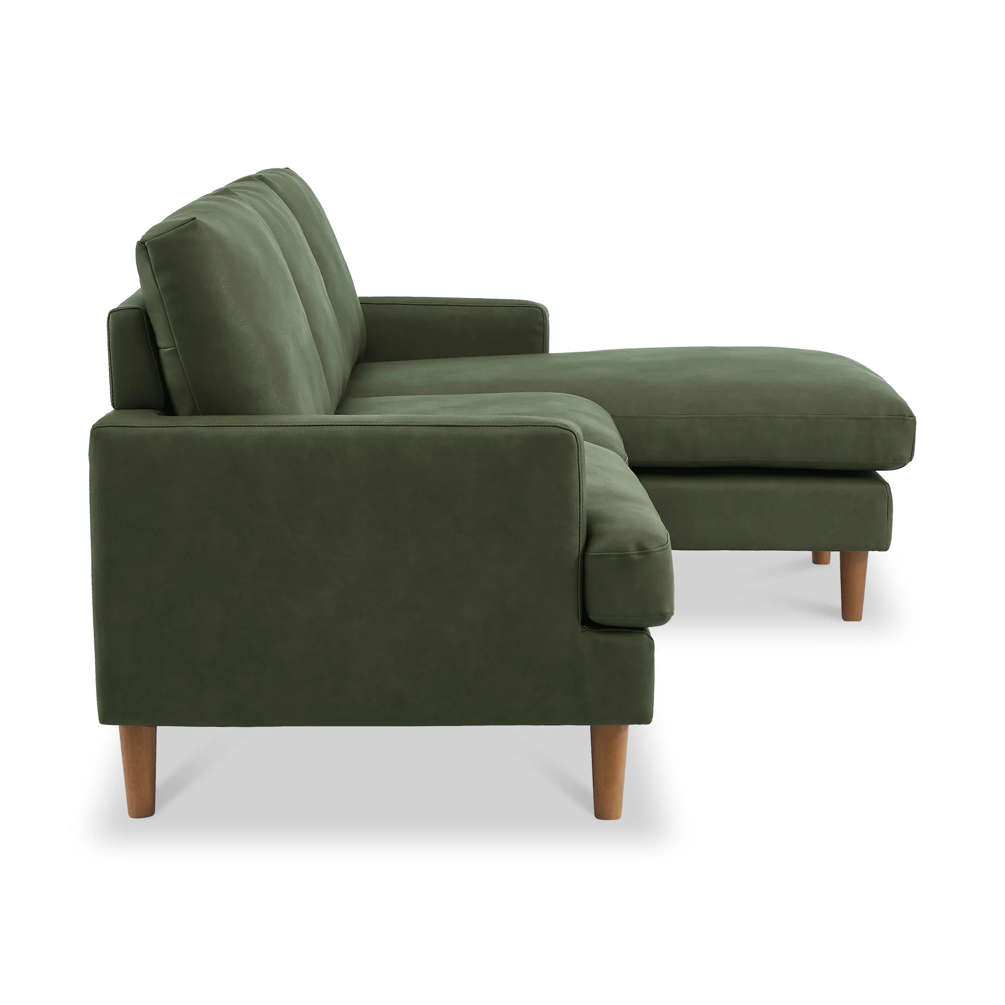 Max Faux Leather Corner Chaise Sofa - Image 9