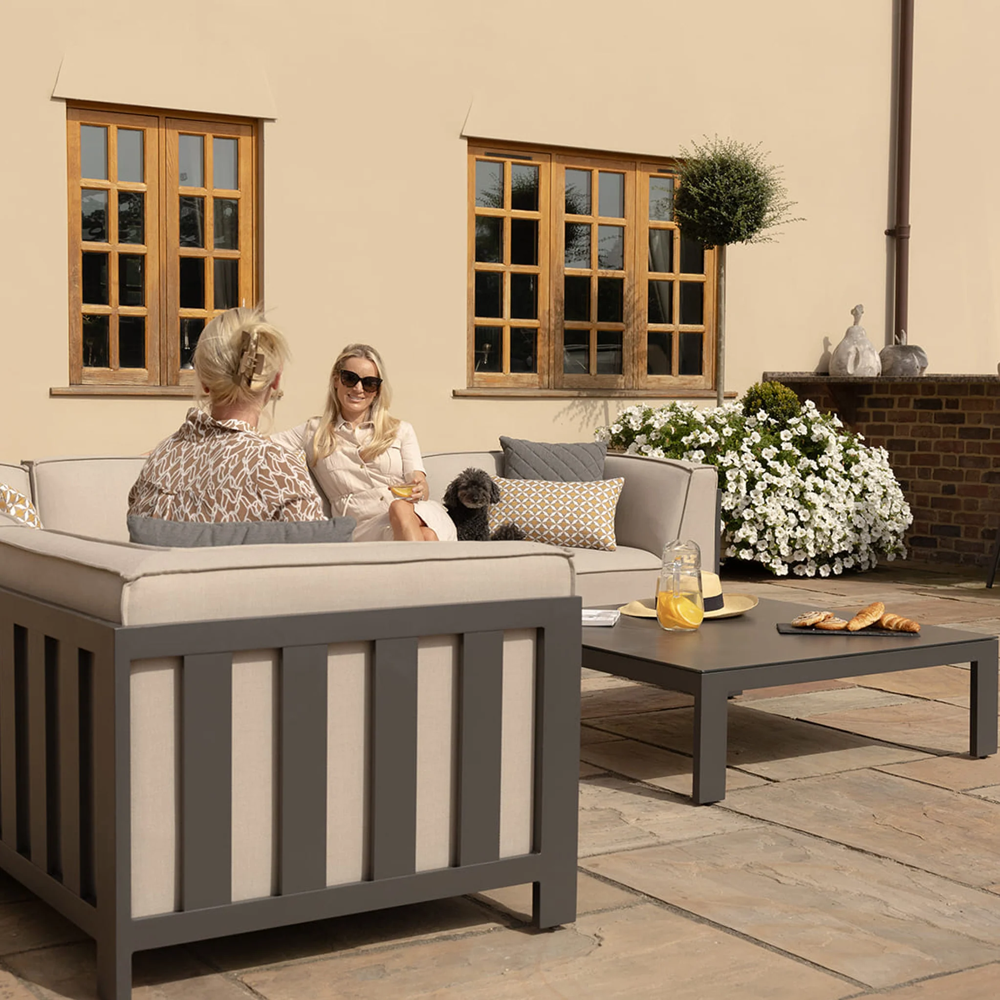 Maze Ibiza Large Corner Sofa Set with Square Table - Image 6
