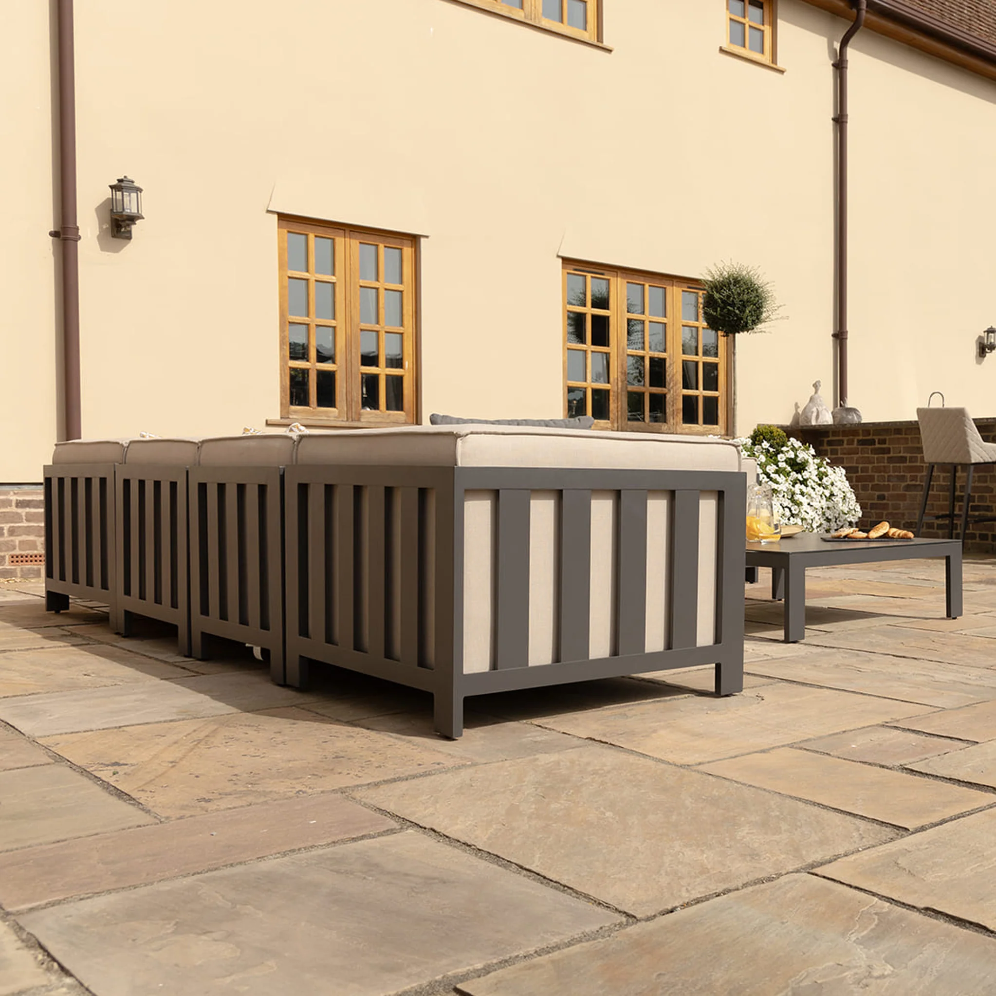 Maze Ibiza Large Corner Sofa Set with Square Table - Image 7