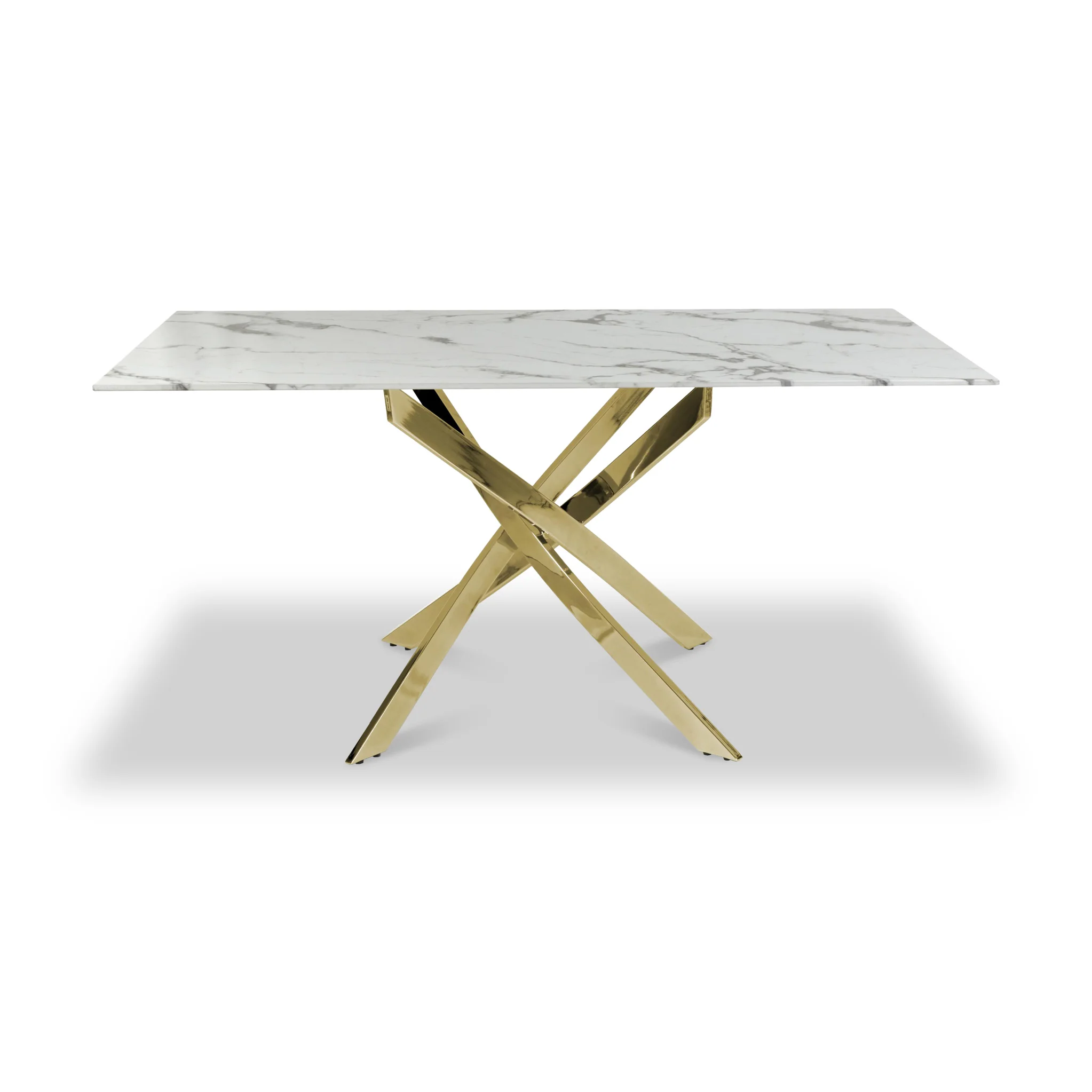 Melody 160cm Marble Effect Dining Table - Image 3