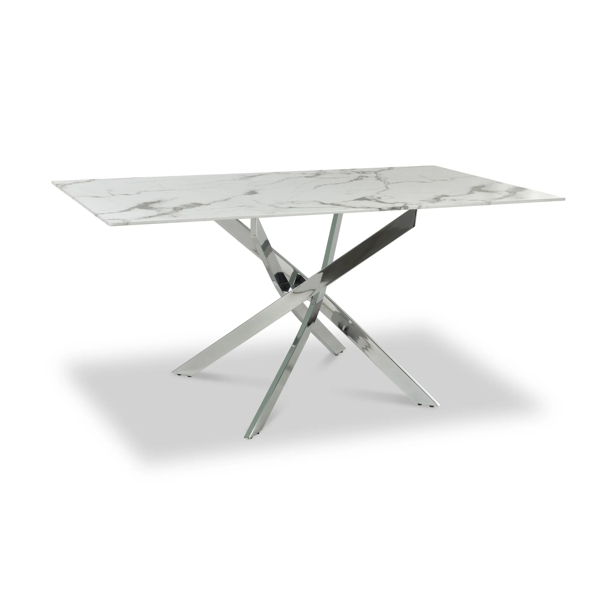 Melody 160cm Marble Effect Dining Table - Image 6