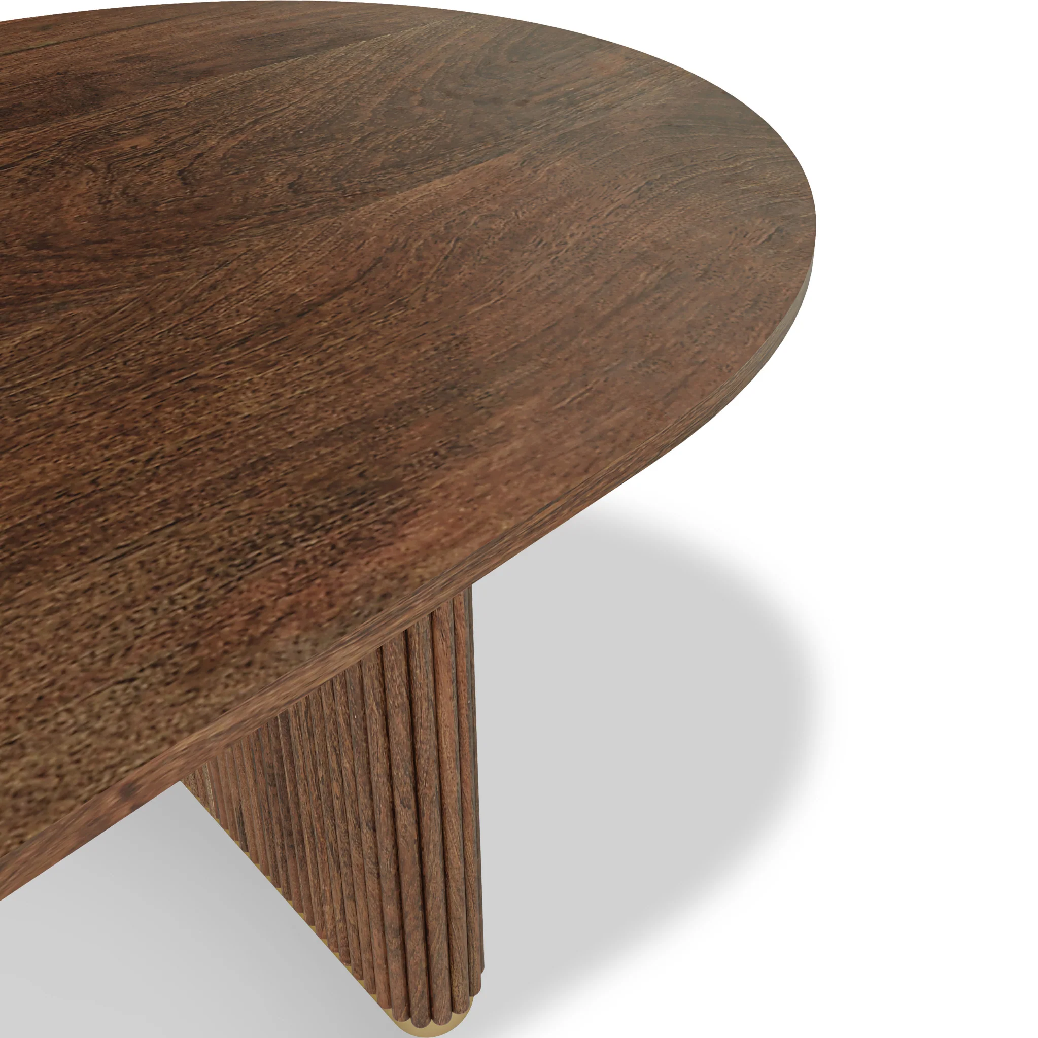 Milo Mango Fluted Dining Table - Image 4
