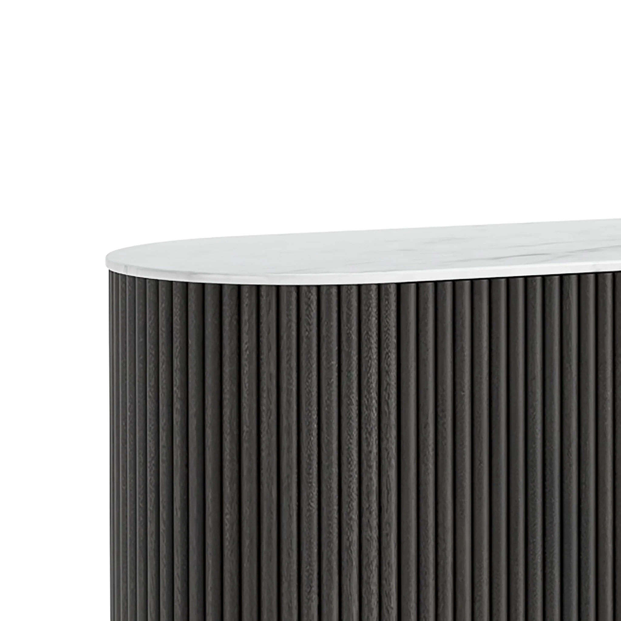 Milo Mango & Marble Fluted Small Sideboard - Image 8