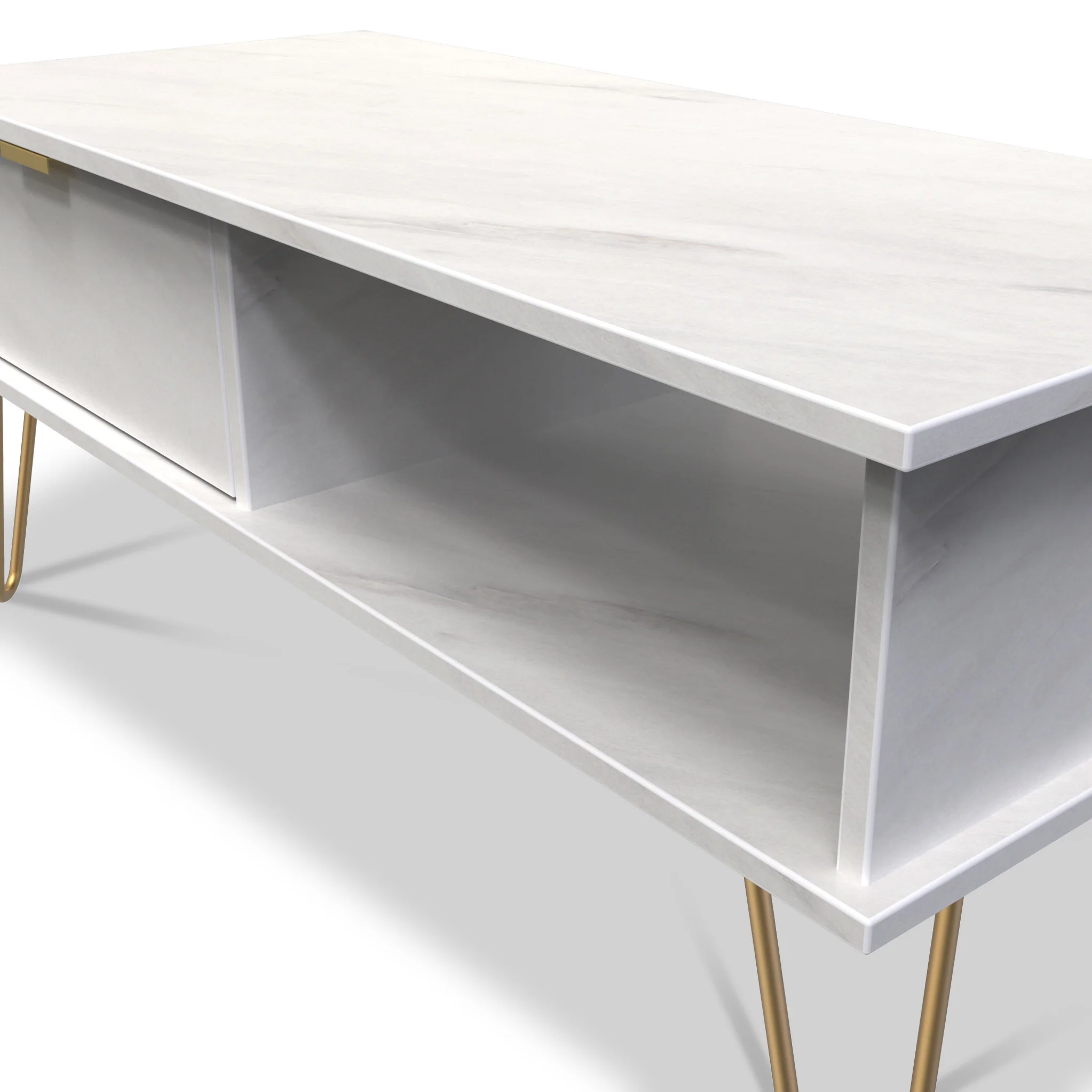 Moreno Marble 1 Drawer Coffee Table - Image 3