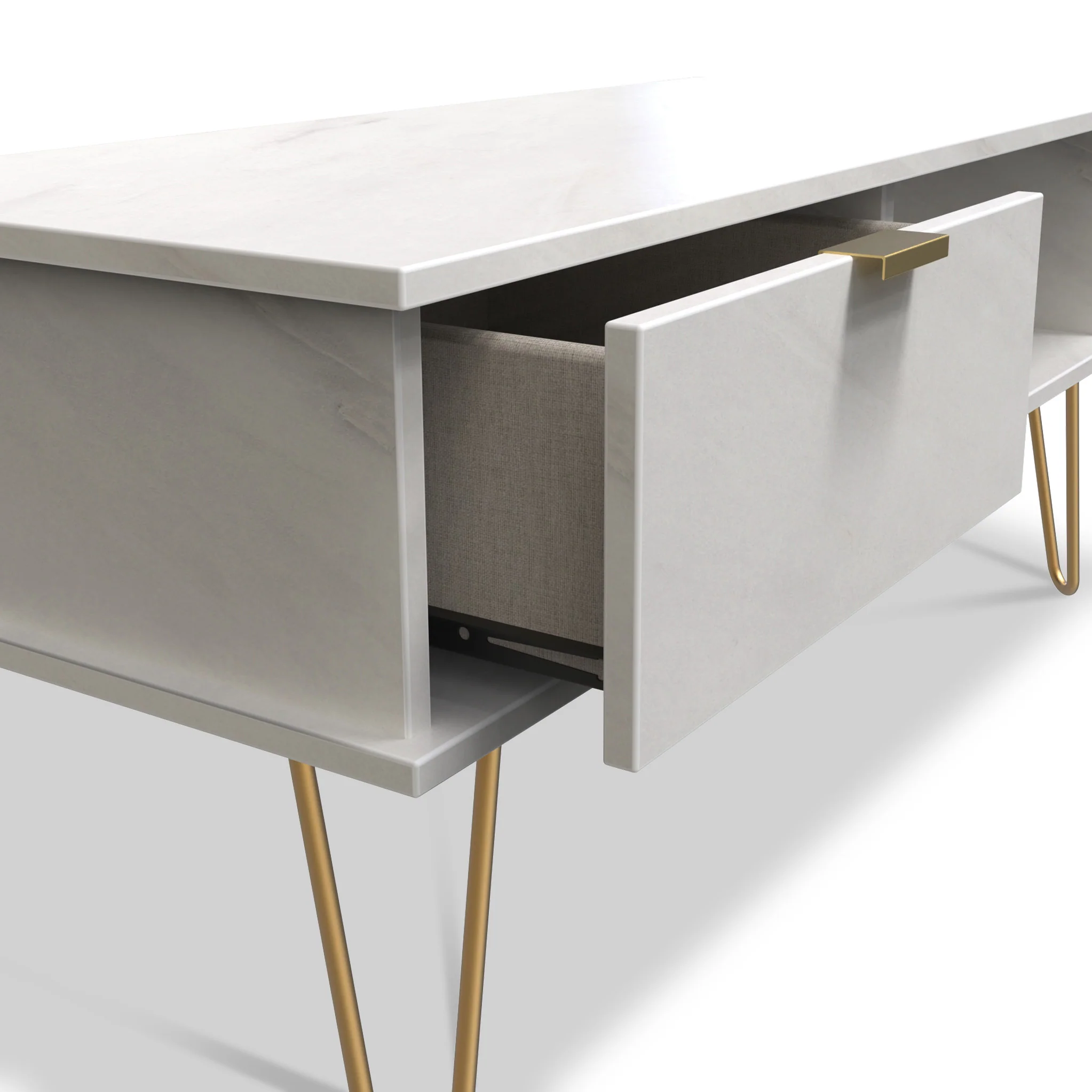 Moreno Marble 1 Drawer Coffee Table - Image 4