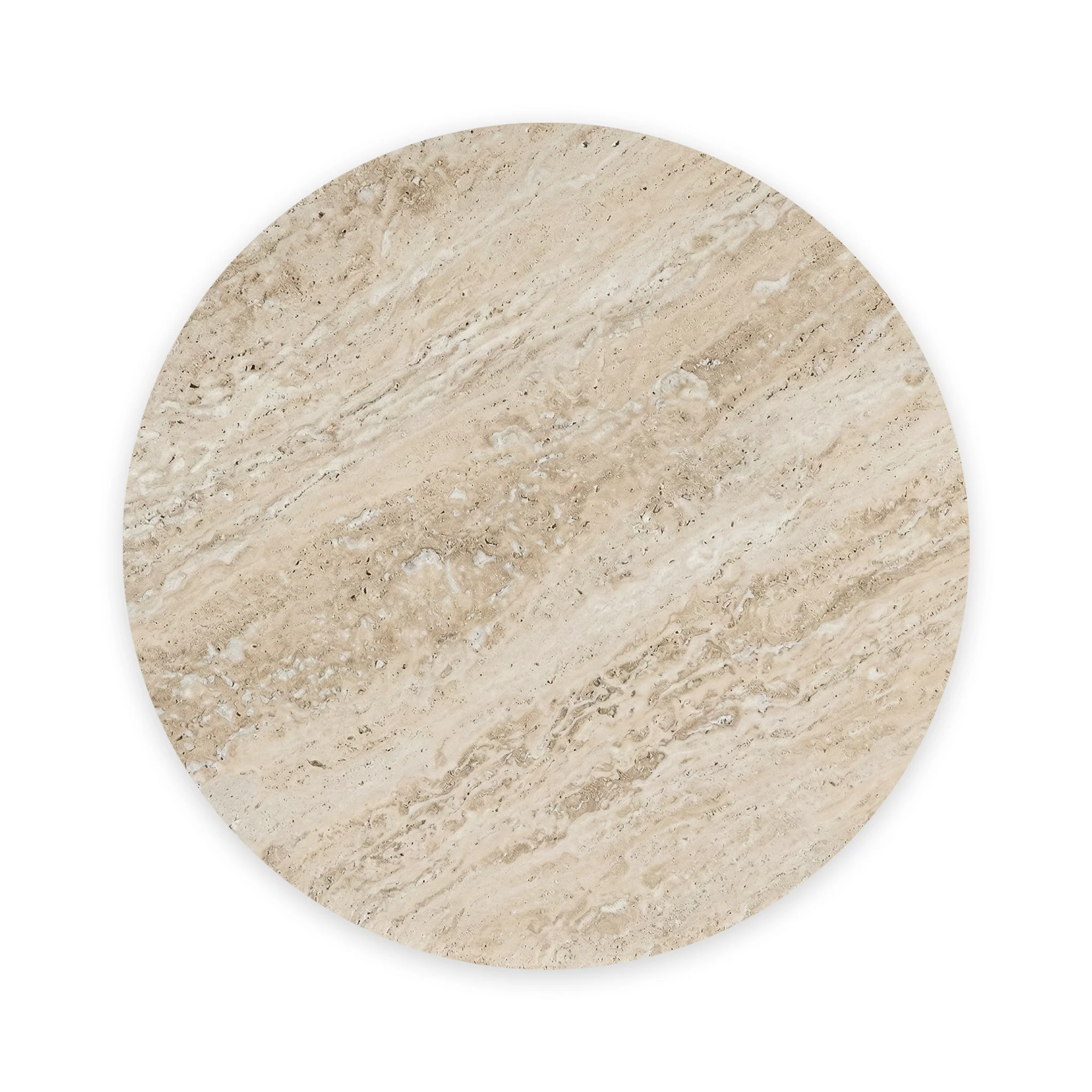 Mylor Travertine Top Side Table - Image 3