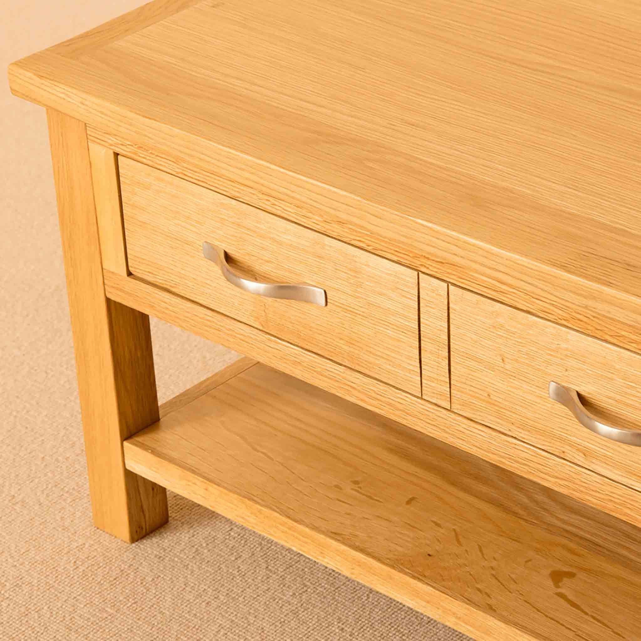 Newlyn Oak Coffee Table - Image 4