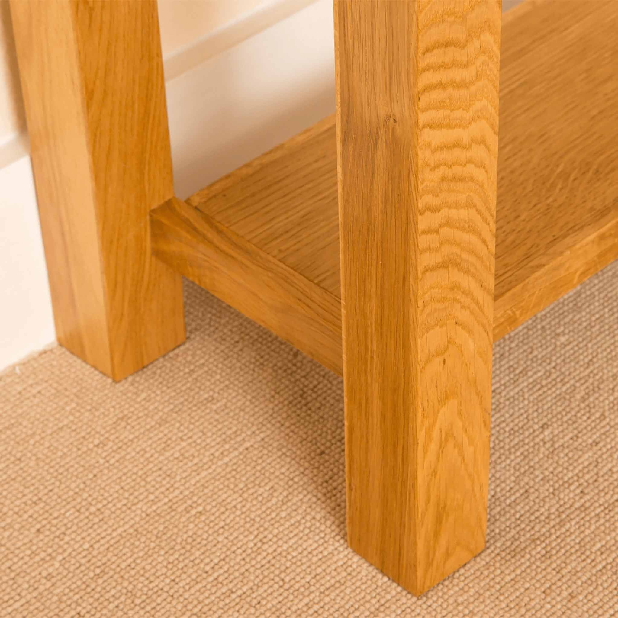 Newlyn Oak Console Table - Image 9