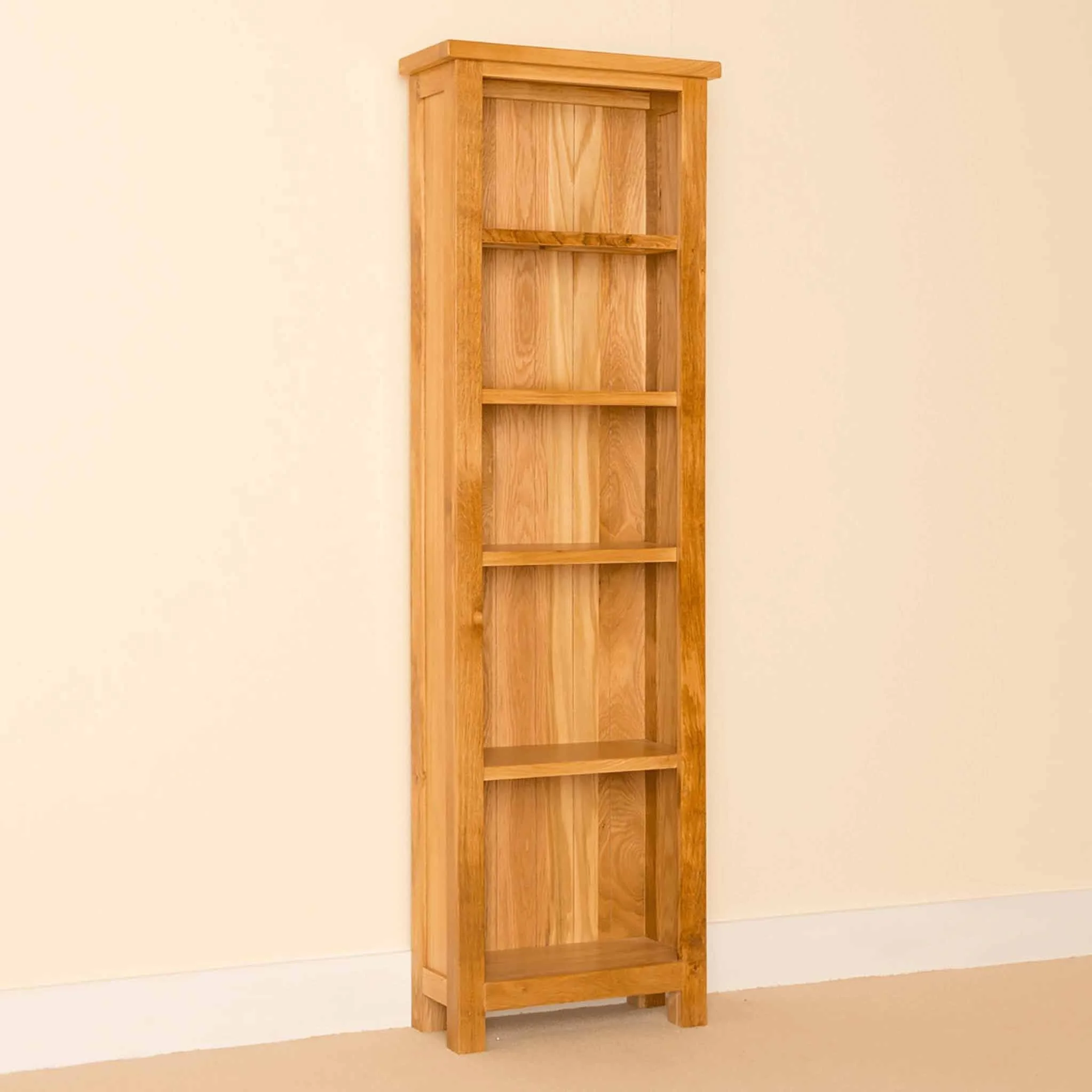 Newlyn Oak Narrow Bookcase - Image 2