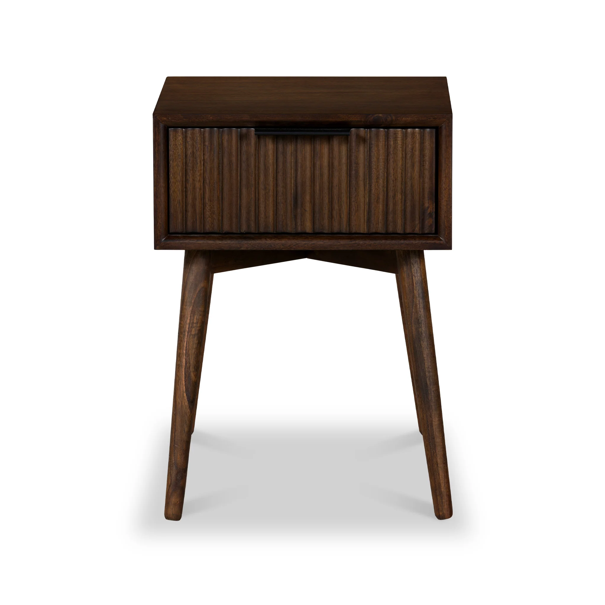 Oskar 1 Drawer Grooved Side Table - Image 5