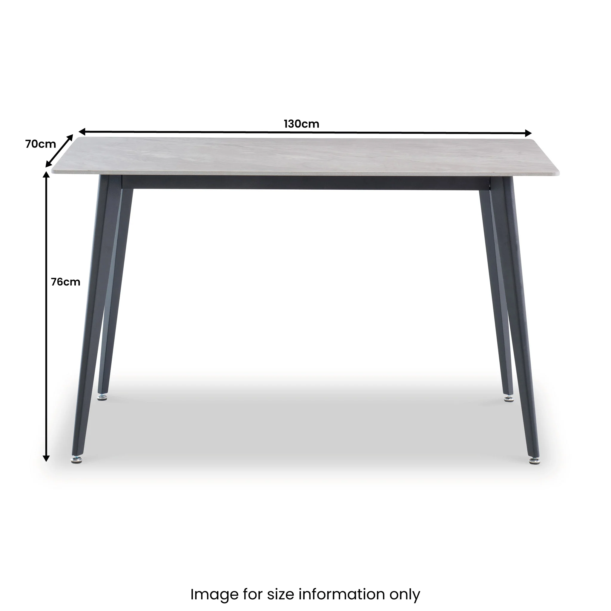 Owen Grey Sintered Stone Dining Table - Image 3