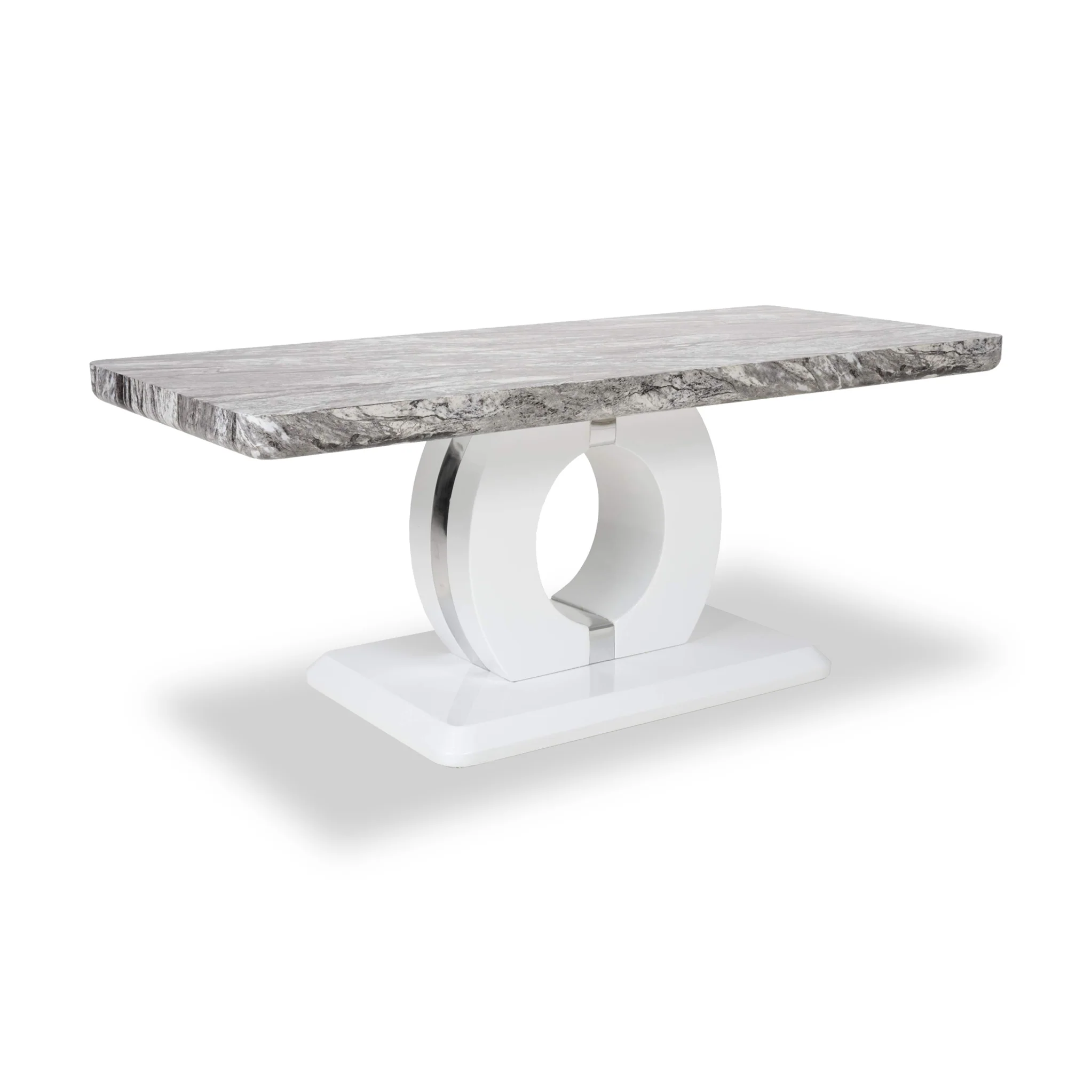 Pendeen 110cm Faux Marble Top Coffee Table