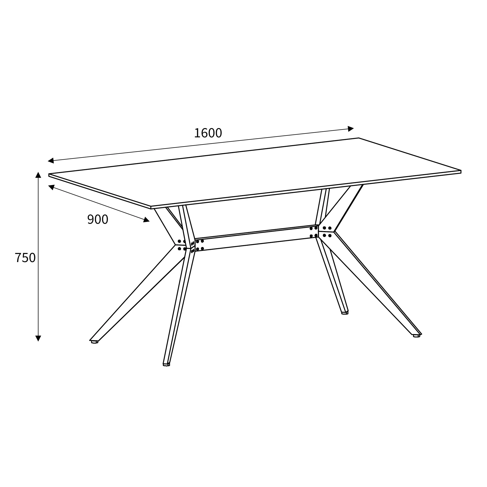 Penhallow 160cm Sintered Stone Dining Table - Image 7