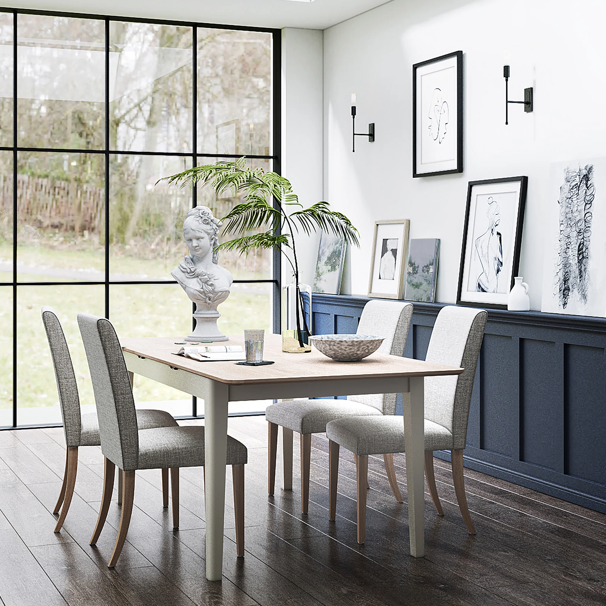 Penrose Extending Rectangular Dining Table - Image 2