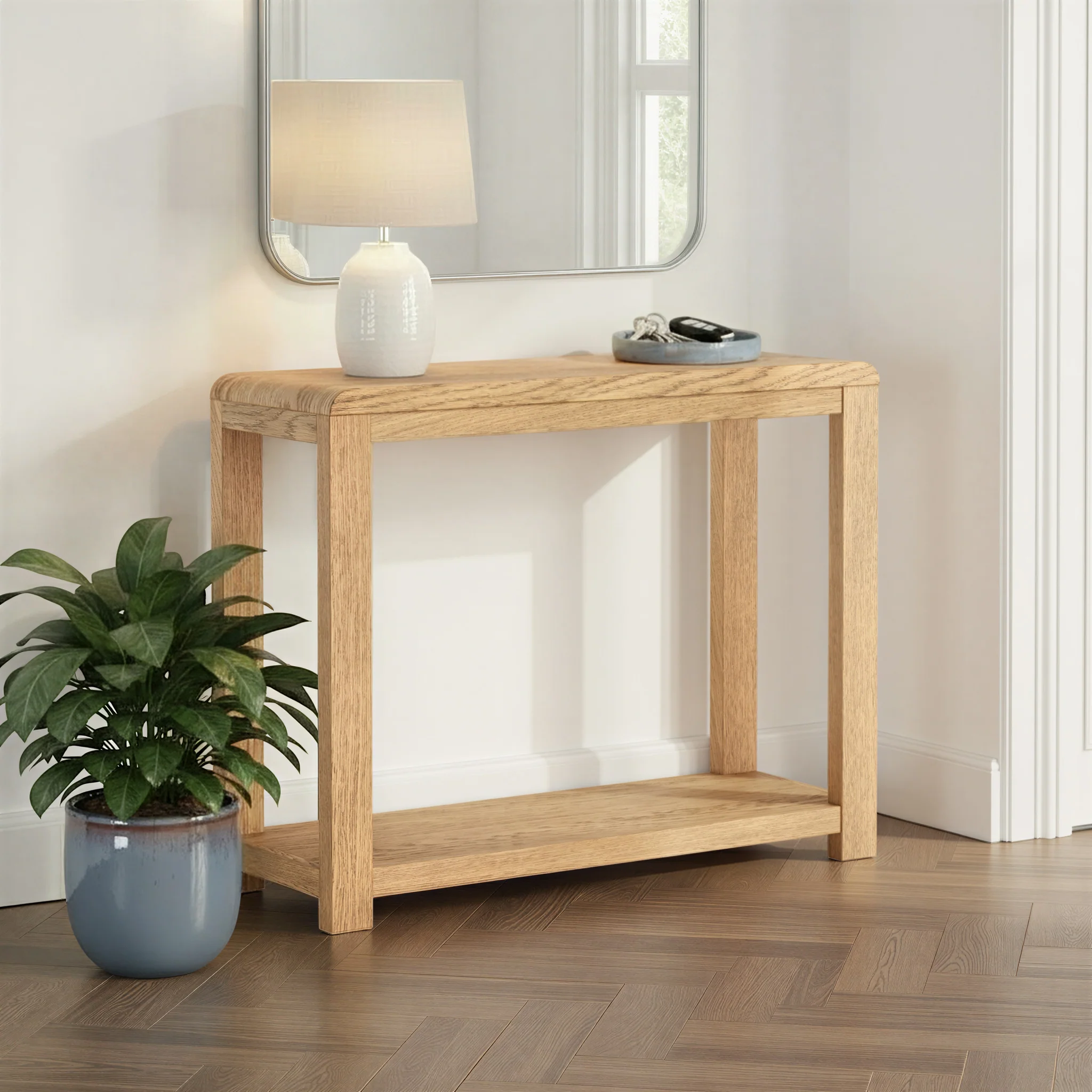 Penryn Oak 95cm Console Table - Image 2