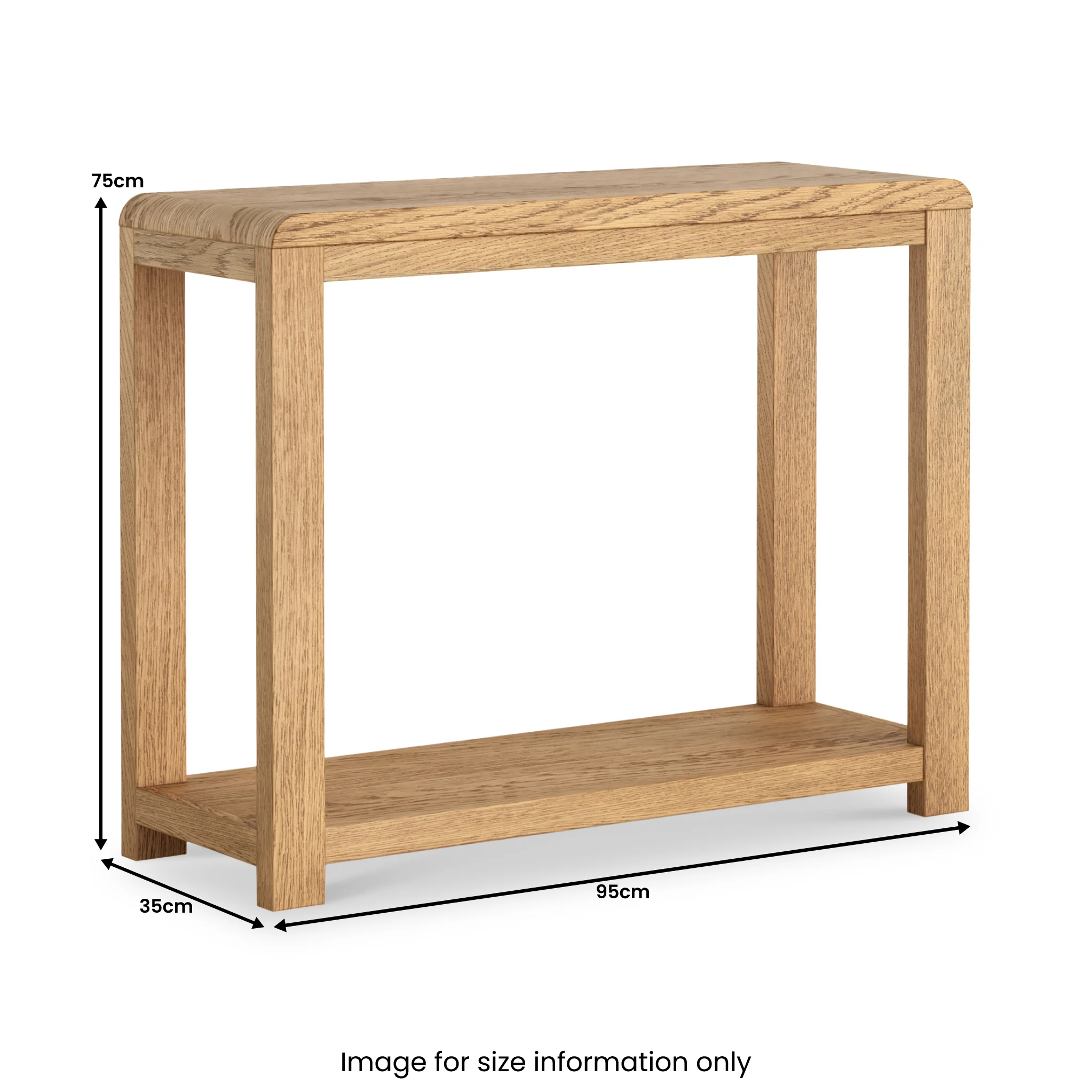Penryn Oak 95cm Console Table - Image 4