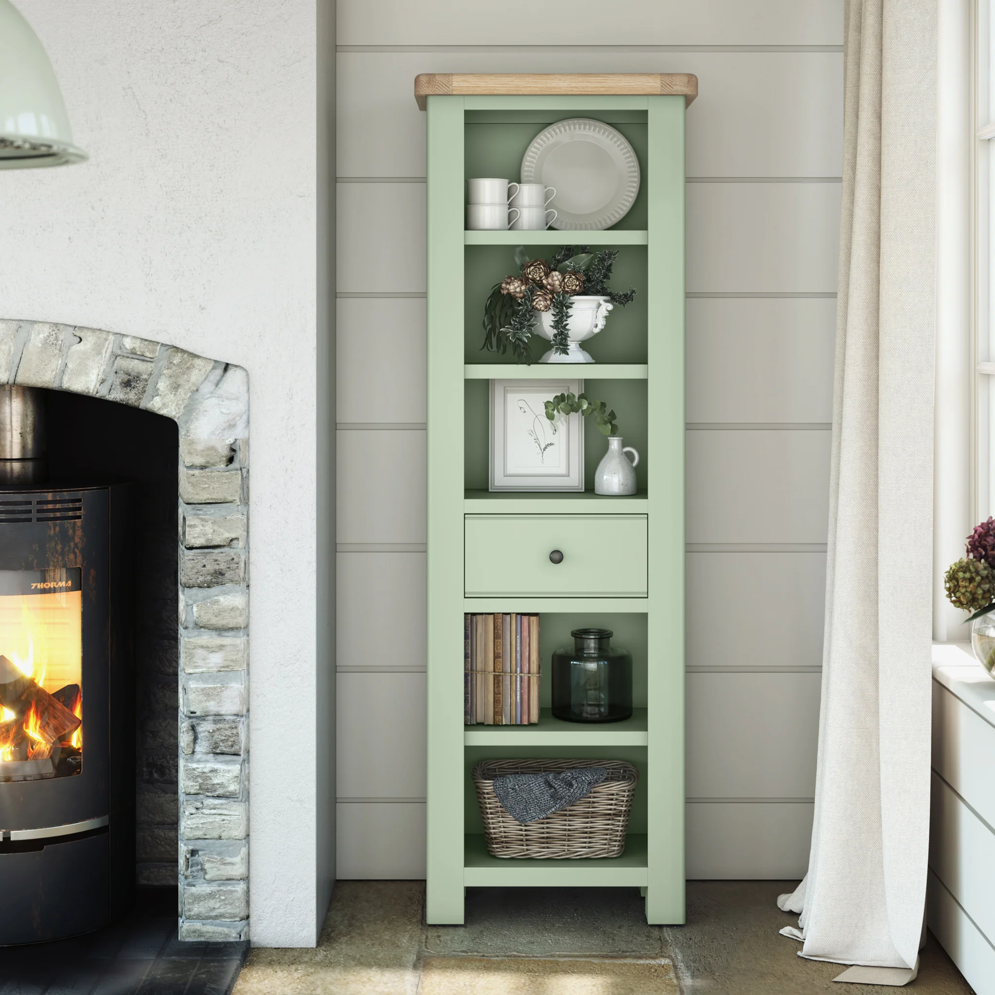 Penzance Slim Bookcase - Image 2