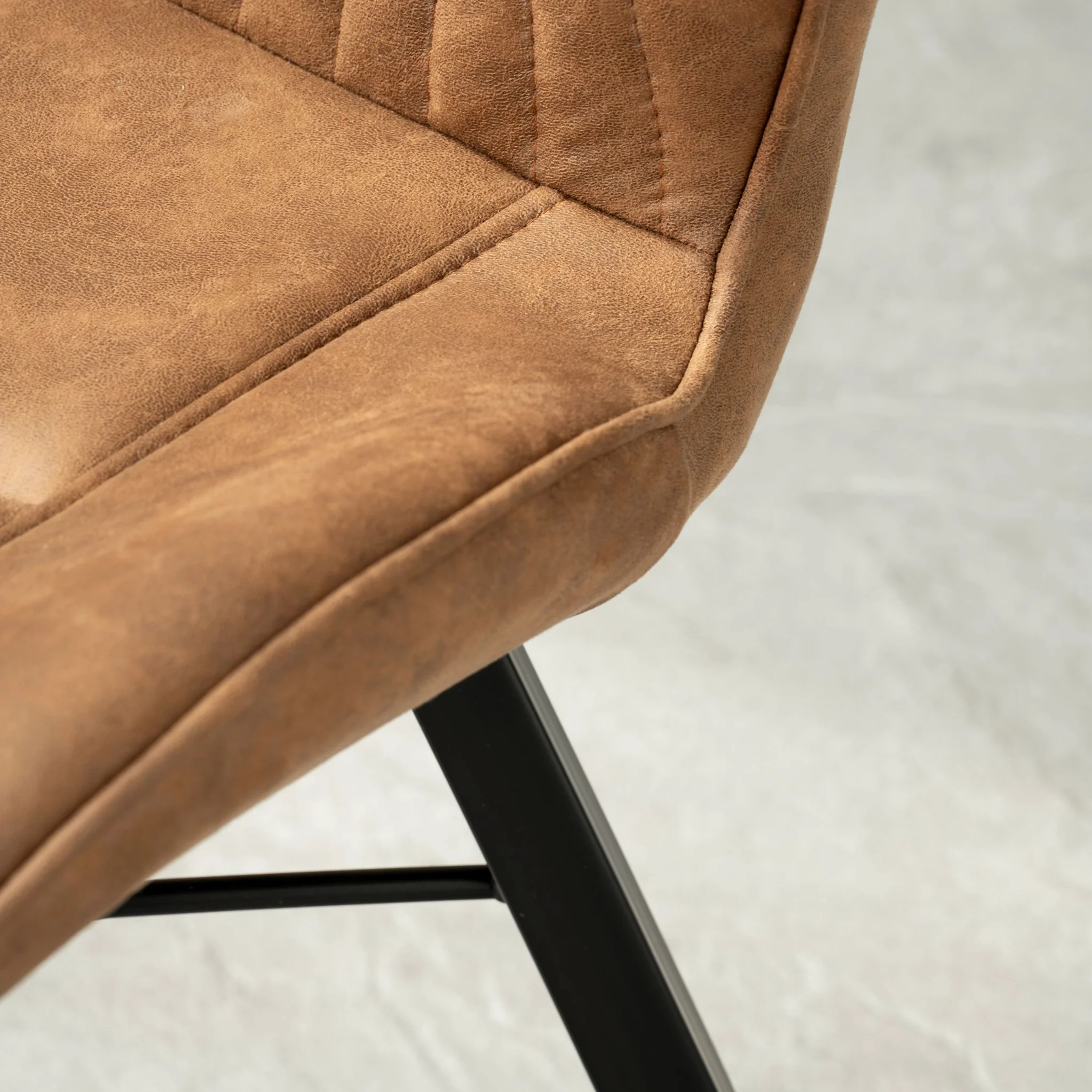 Peran Soft Faux Leather Dining Chair - Image 5