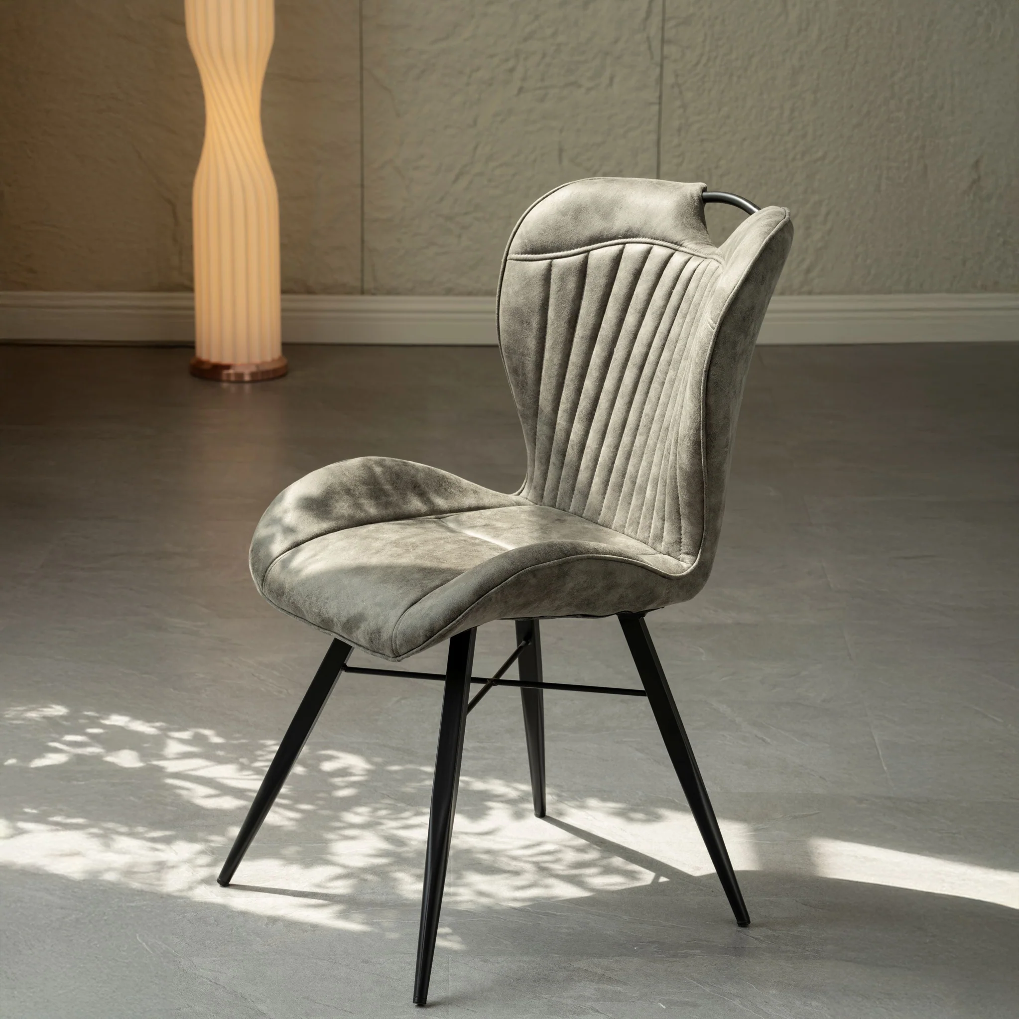 Peran Soft Faux Leather Dining Chair - Image 9