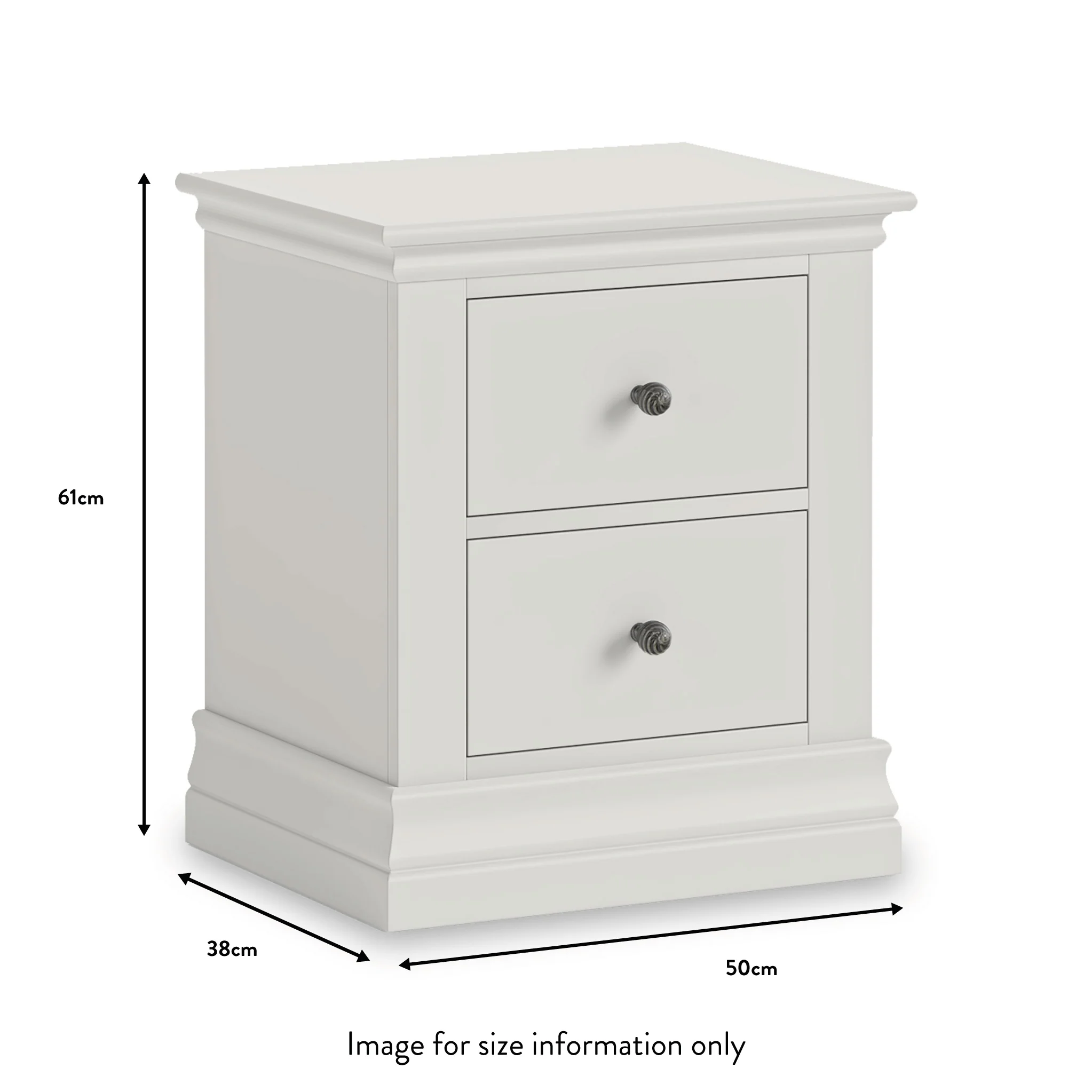 Porter 2 Drawer Bedside Table - Image 39