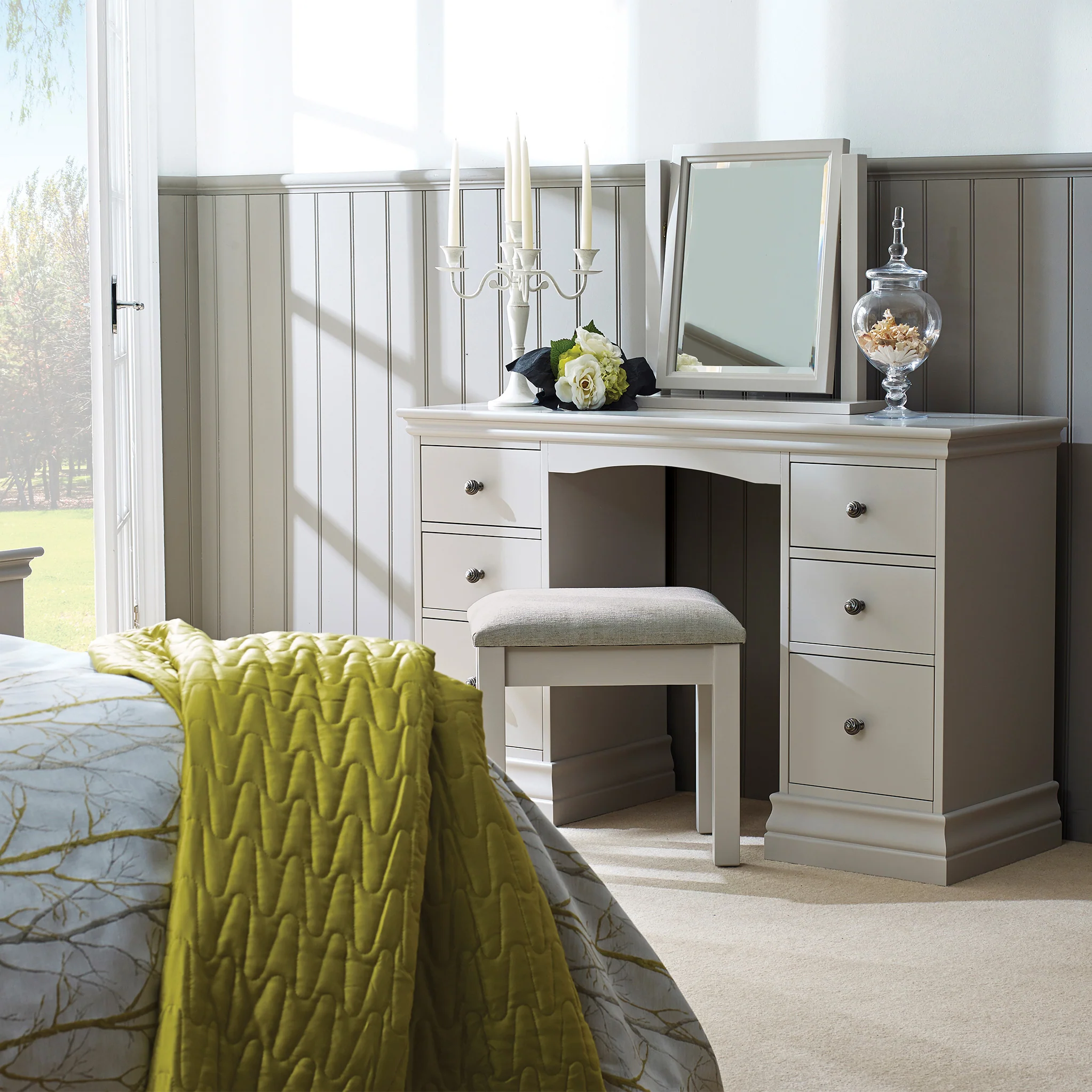 Porter Upholstered Dressing Table Stool - Image 2