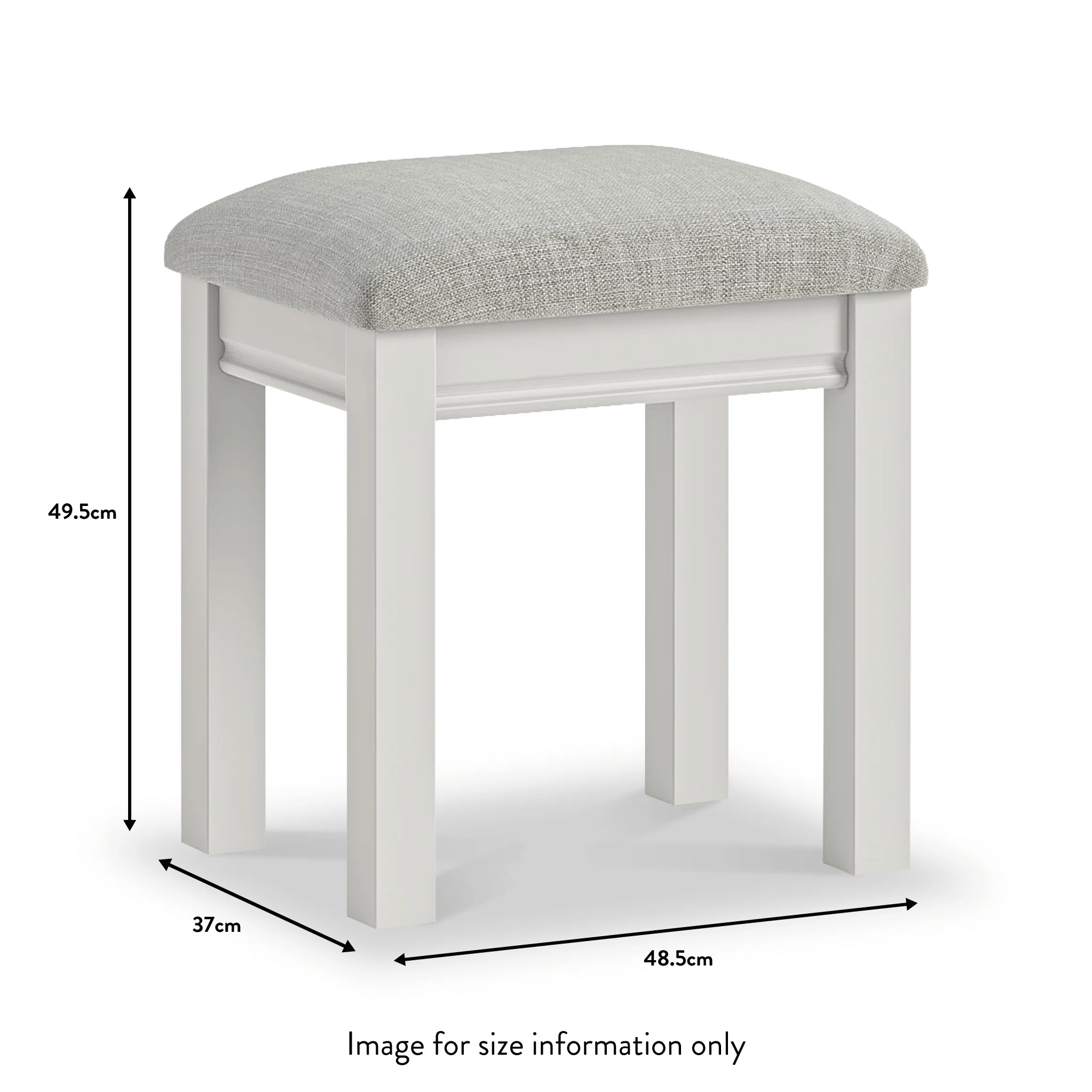 Porter Upholstered Dressing Table Stool - Image 7