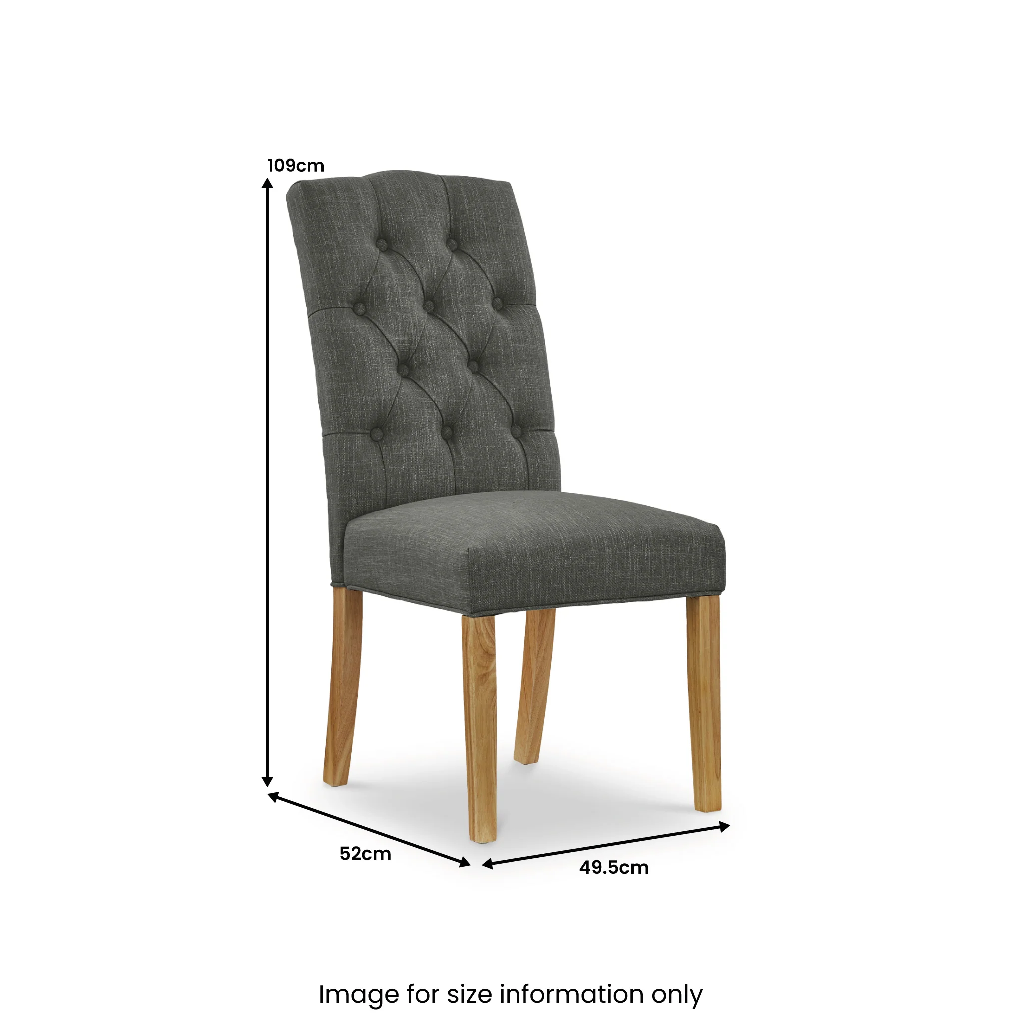 Portland Button Back Dining Chair - Image 21