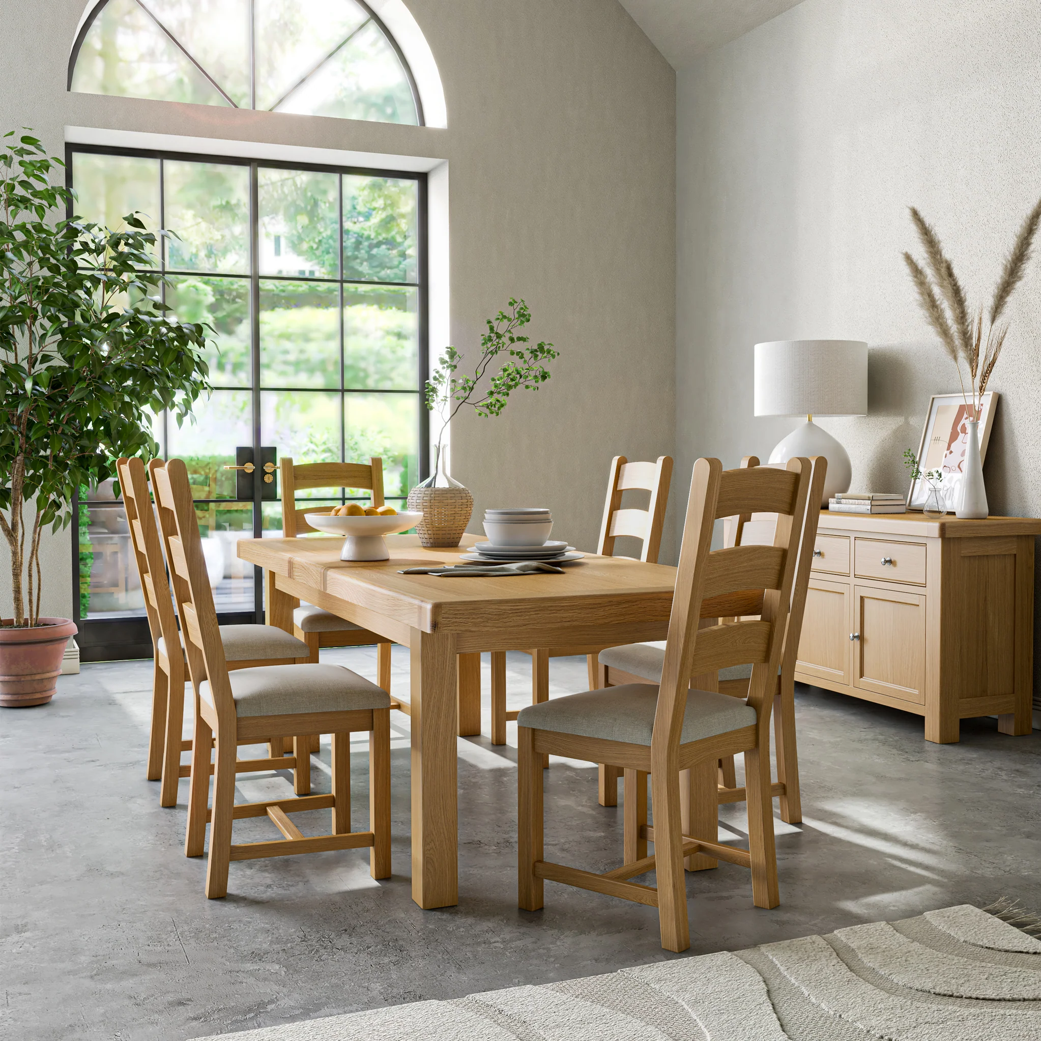 Portland Oak Dining Chair - Image 5