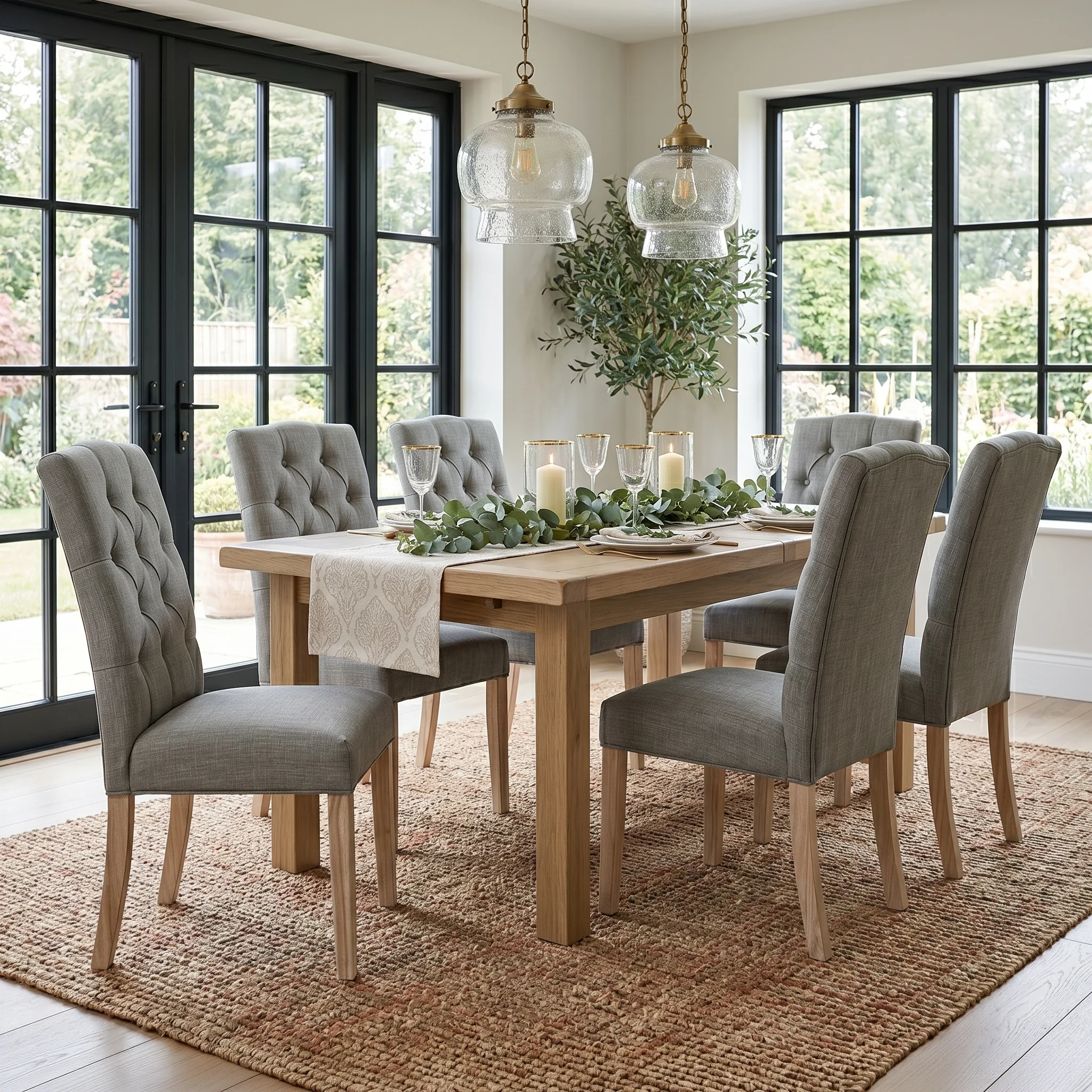 Portland Oak 200-245cm Extending Dining Table - Image 2