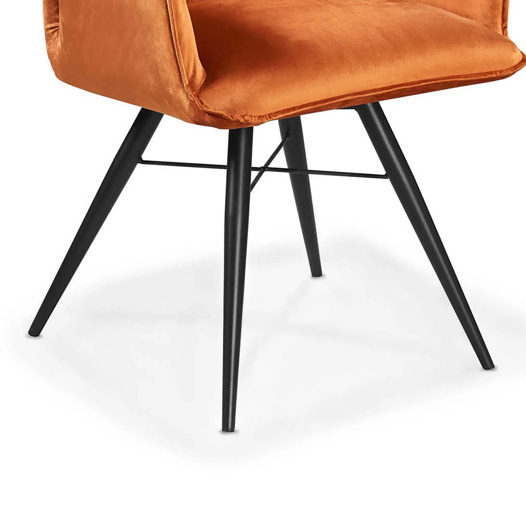 Quinn Swivel Velvet Dining Chair - Image 11