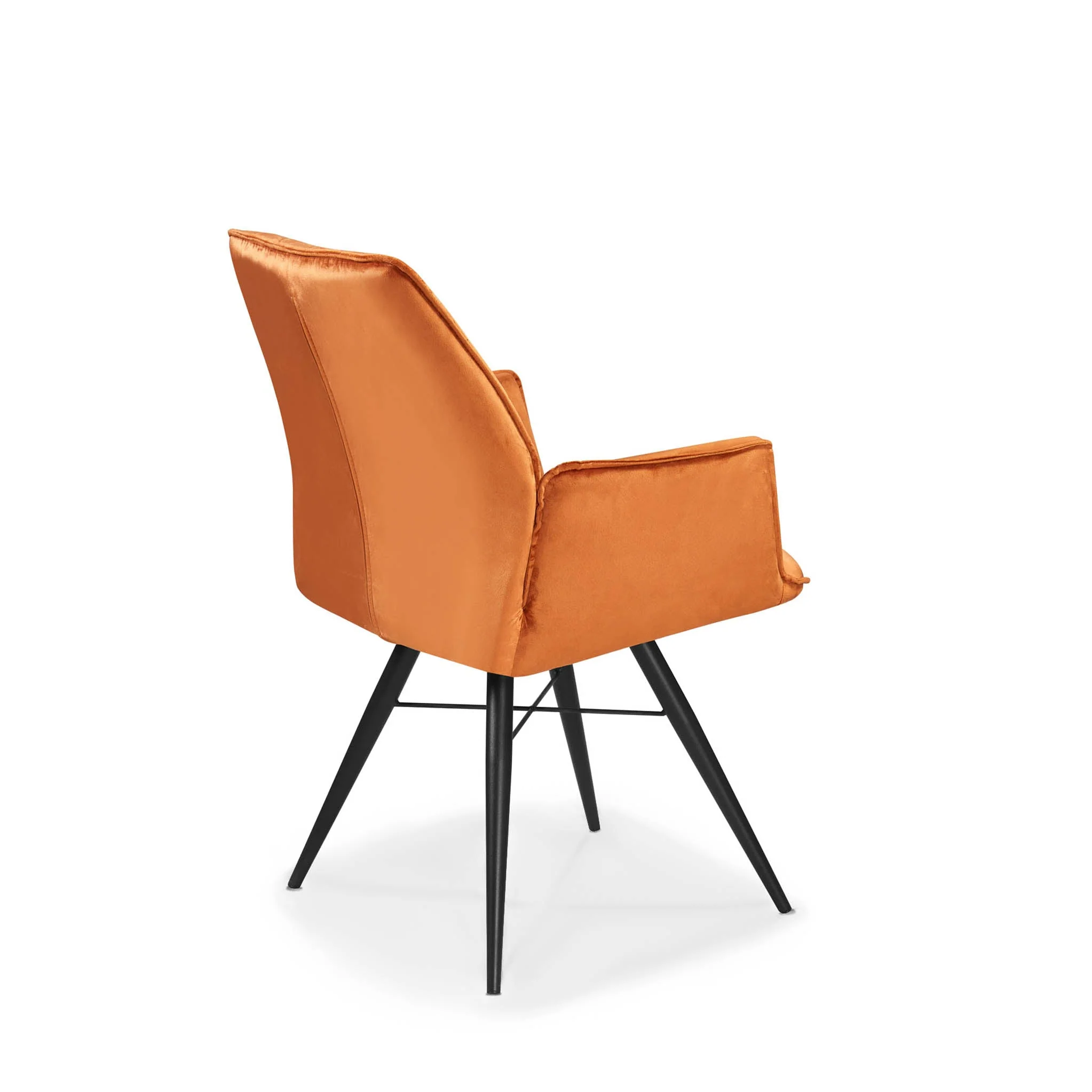 Quinn Swivel Velvet Dining Chair - Image 7