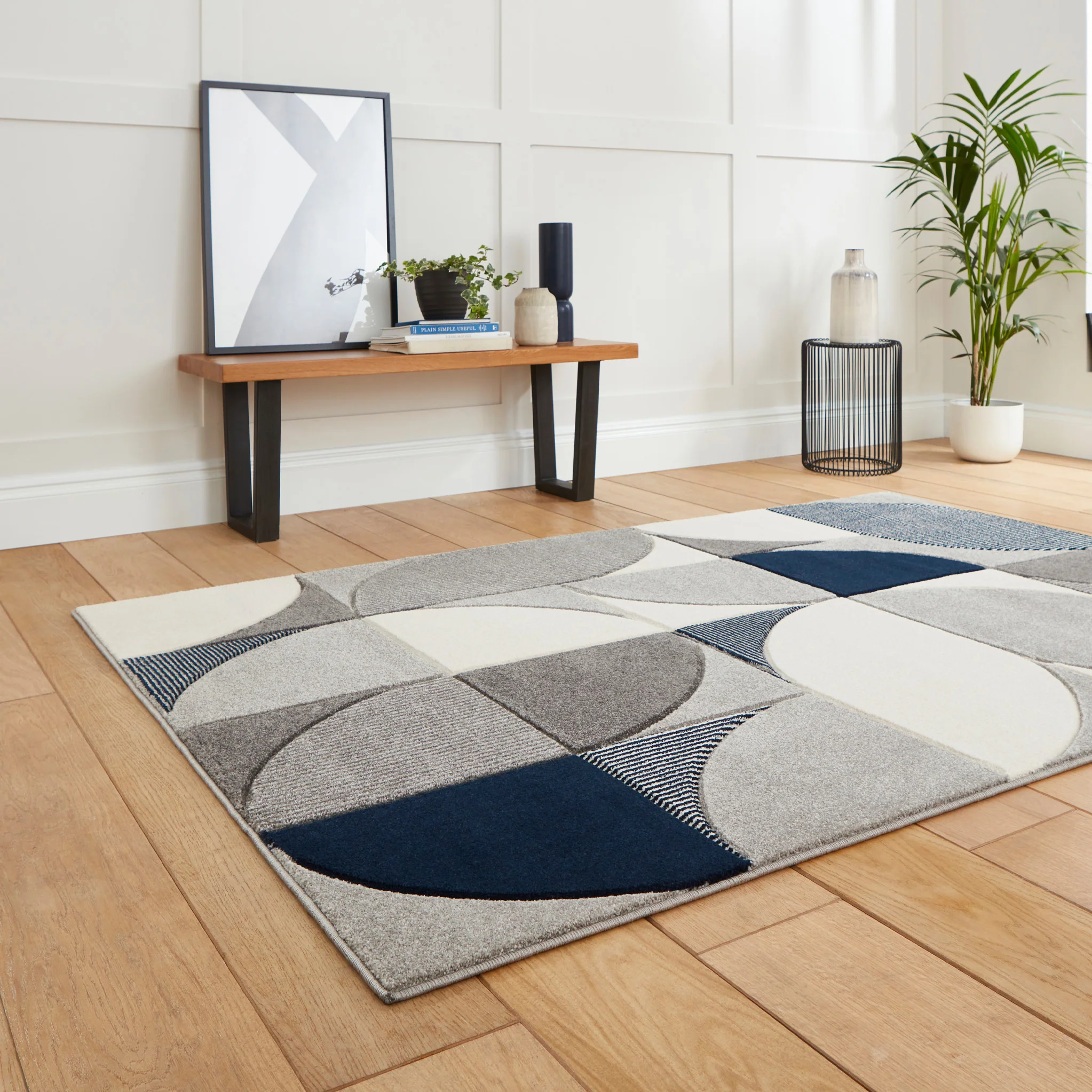 Regis Geometric Leaf Rug - Image 27