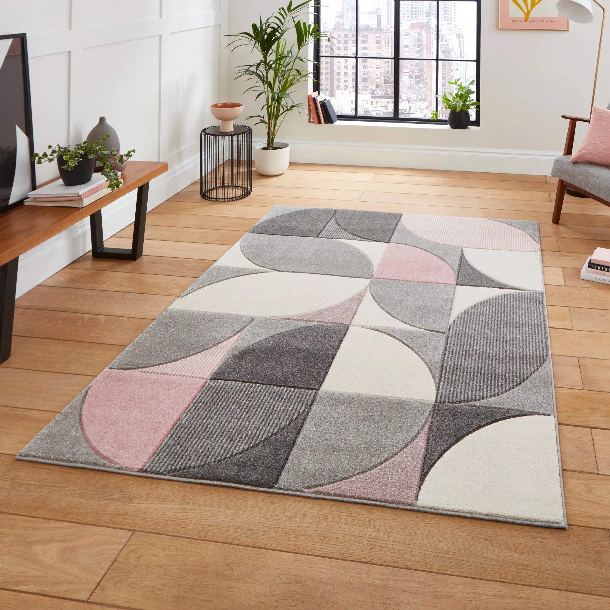 Regis Geometric Leaf Rug - Image 34