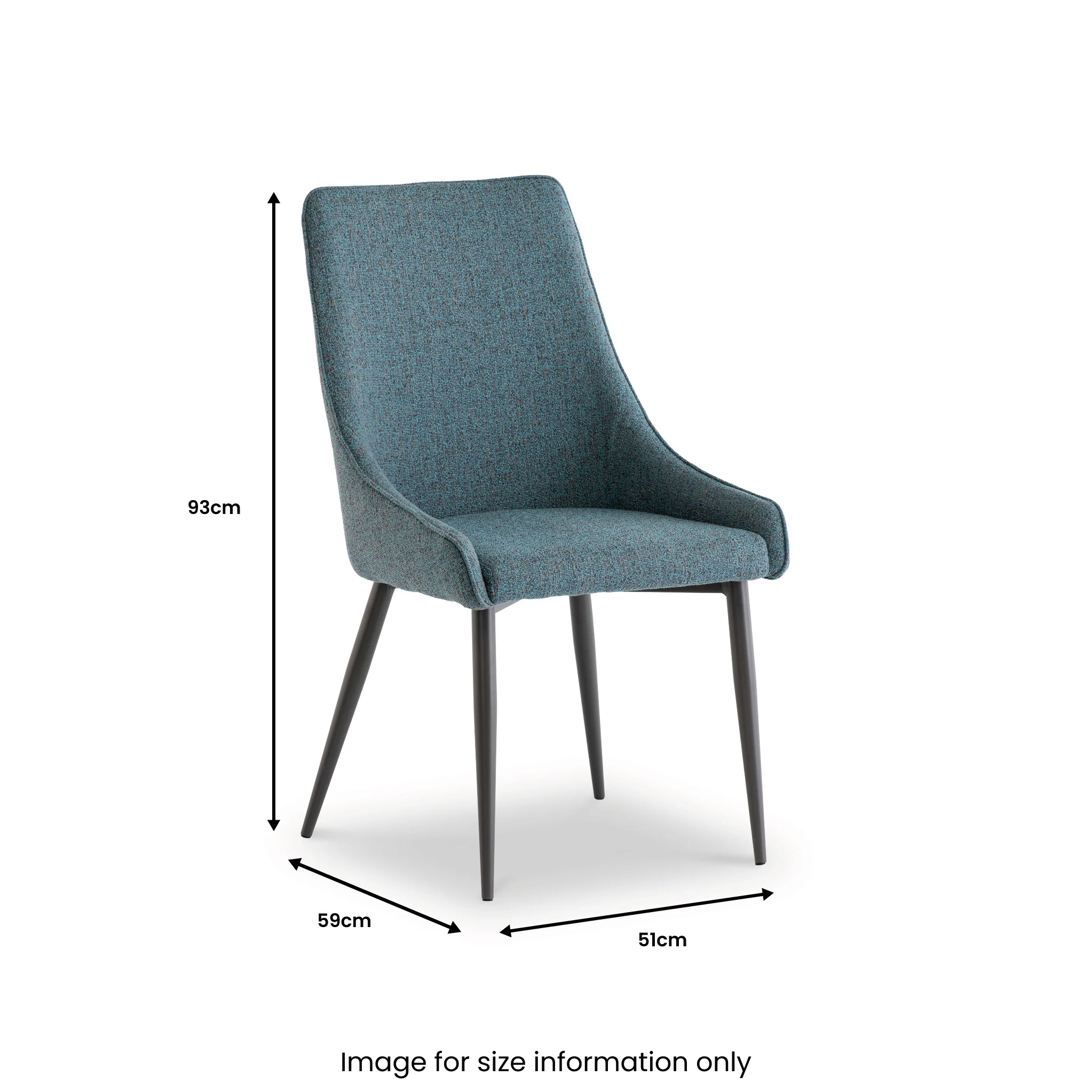Rio Fabric Dining Chair - Image 3
