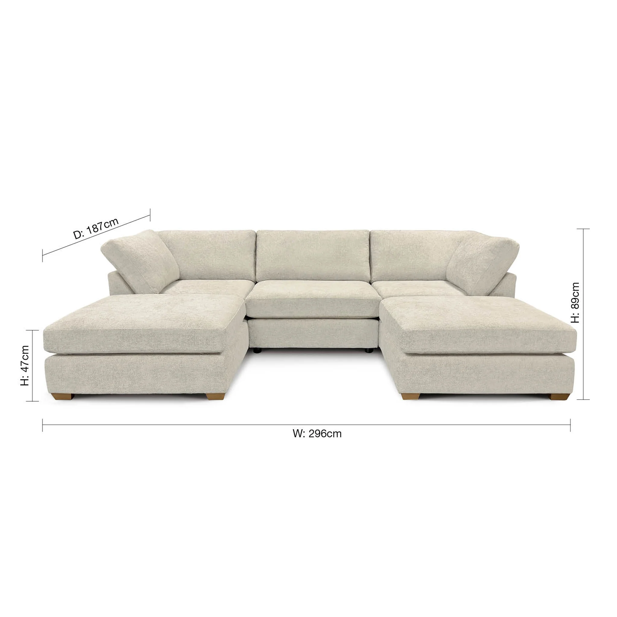 Rumi U Shaped Sofa - Image 34