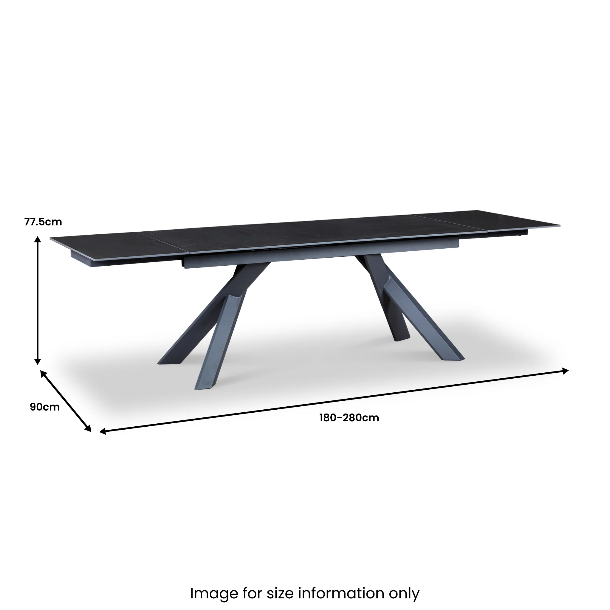 Salma 180-280cm Extending Ceramic Dining Table - Image 11