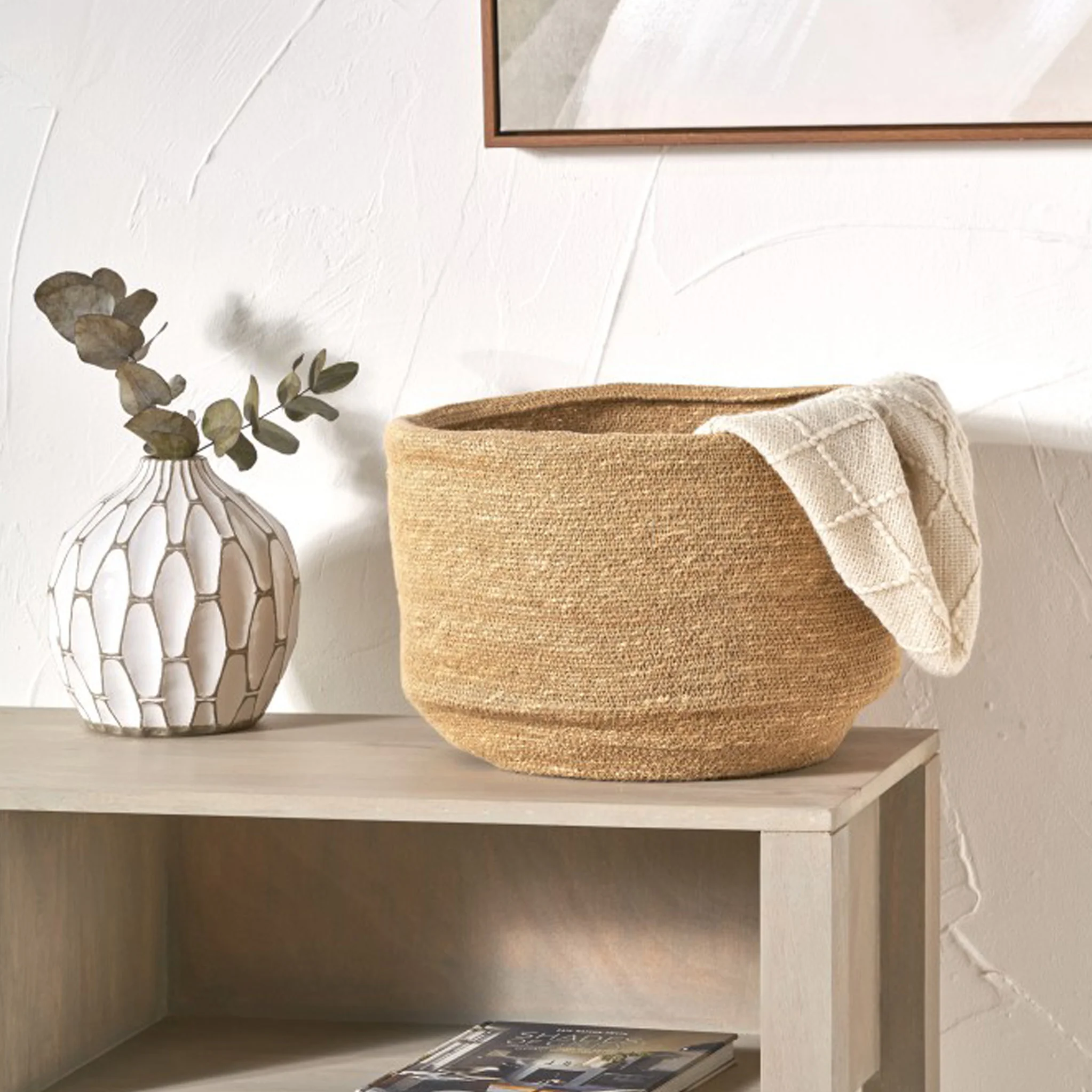 Seagrass Natural Round Basket - Image 3