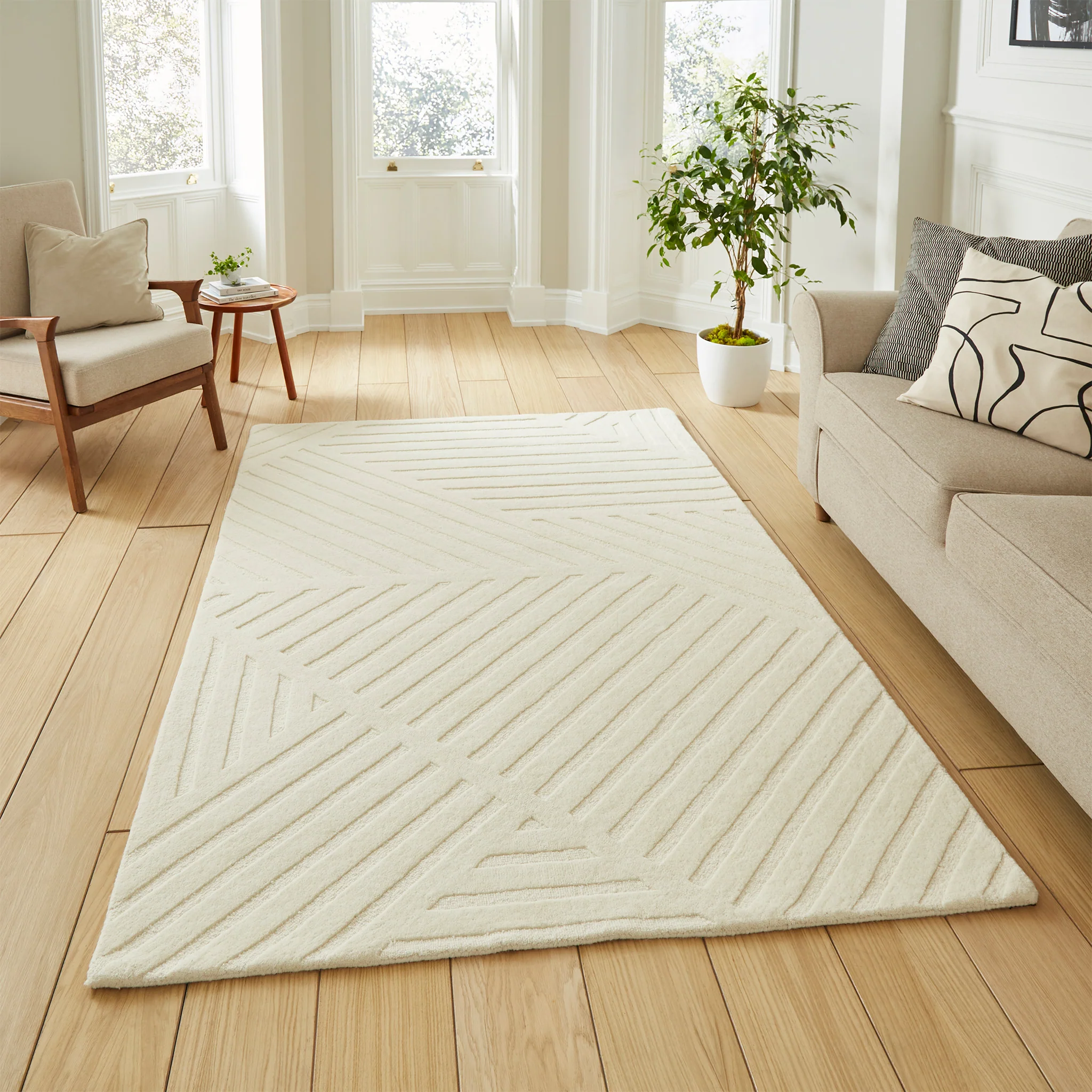 Sedra Diagonal Imprinted Rug - Image 2