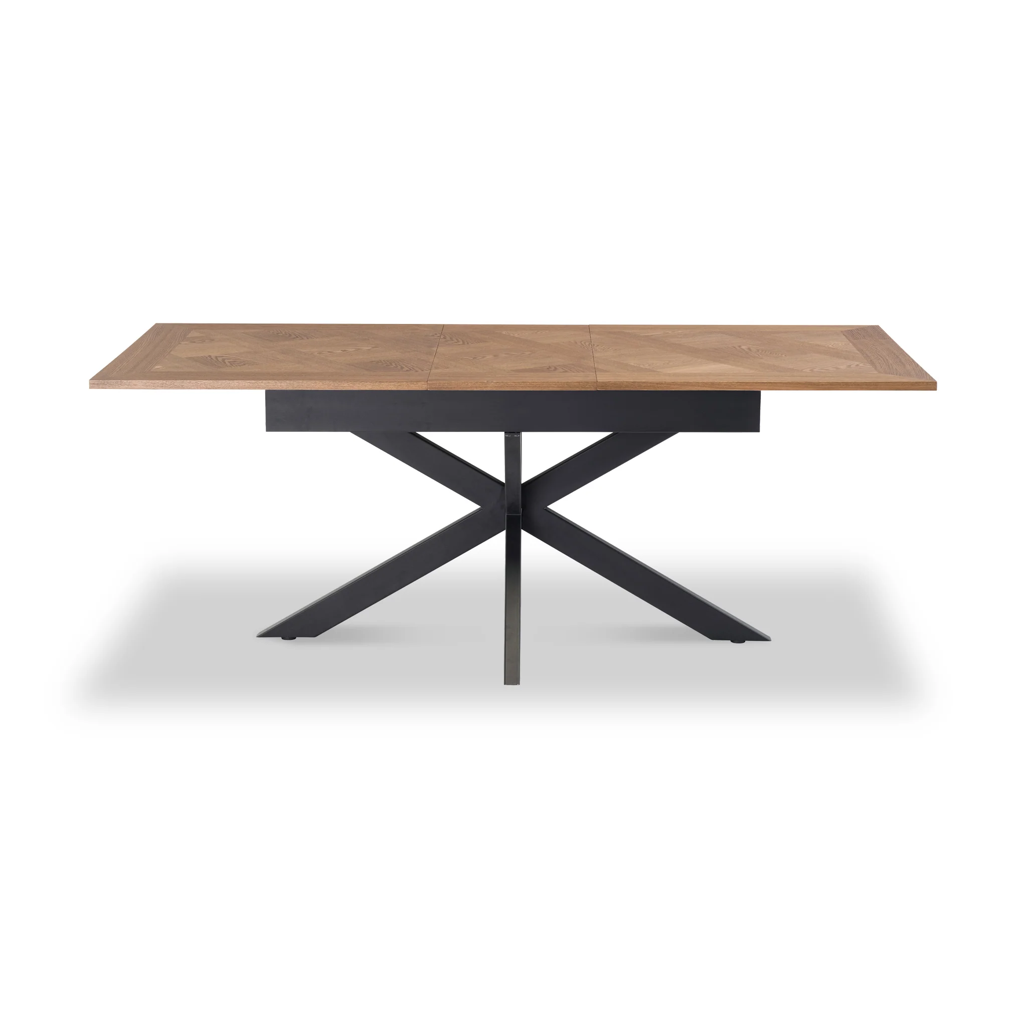 Sofie 160cm Extending Parquet Design Dining Table - Image 4