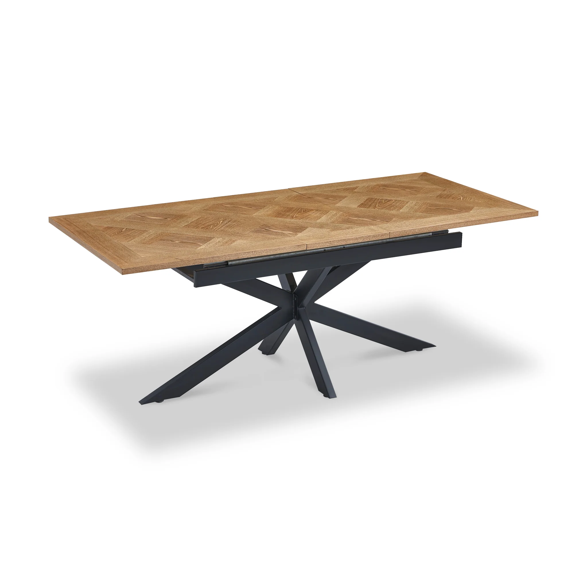 Sofie 160cm Extending Parquet Design Dining Table - Image 6