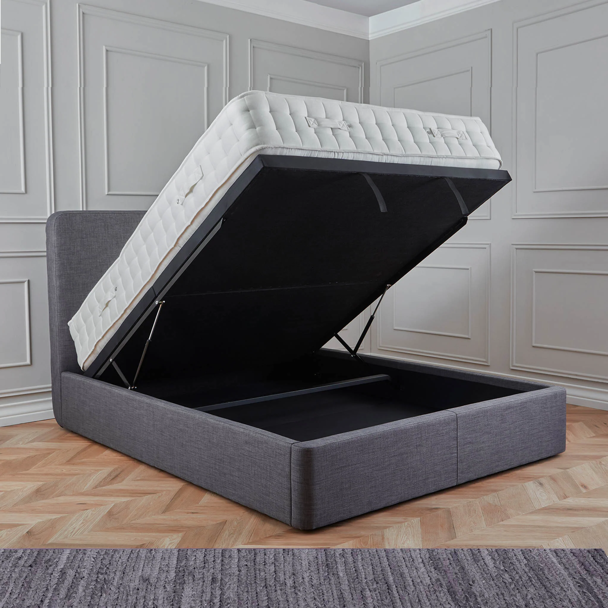 Sofie Premier Upholstered Ottoman Storage Bed Frame - Image 9