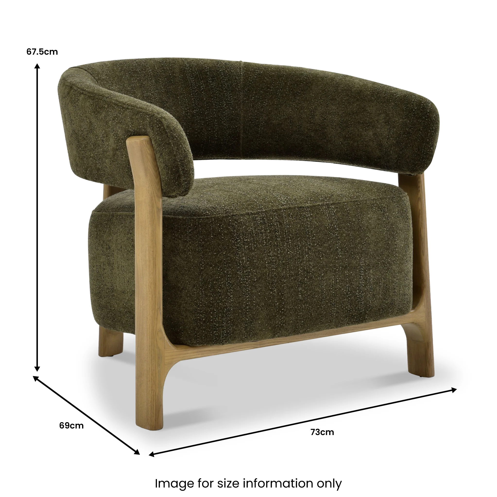 Sorelle Curved Accent Chair - Image 20