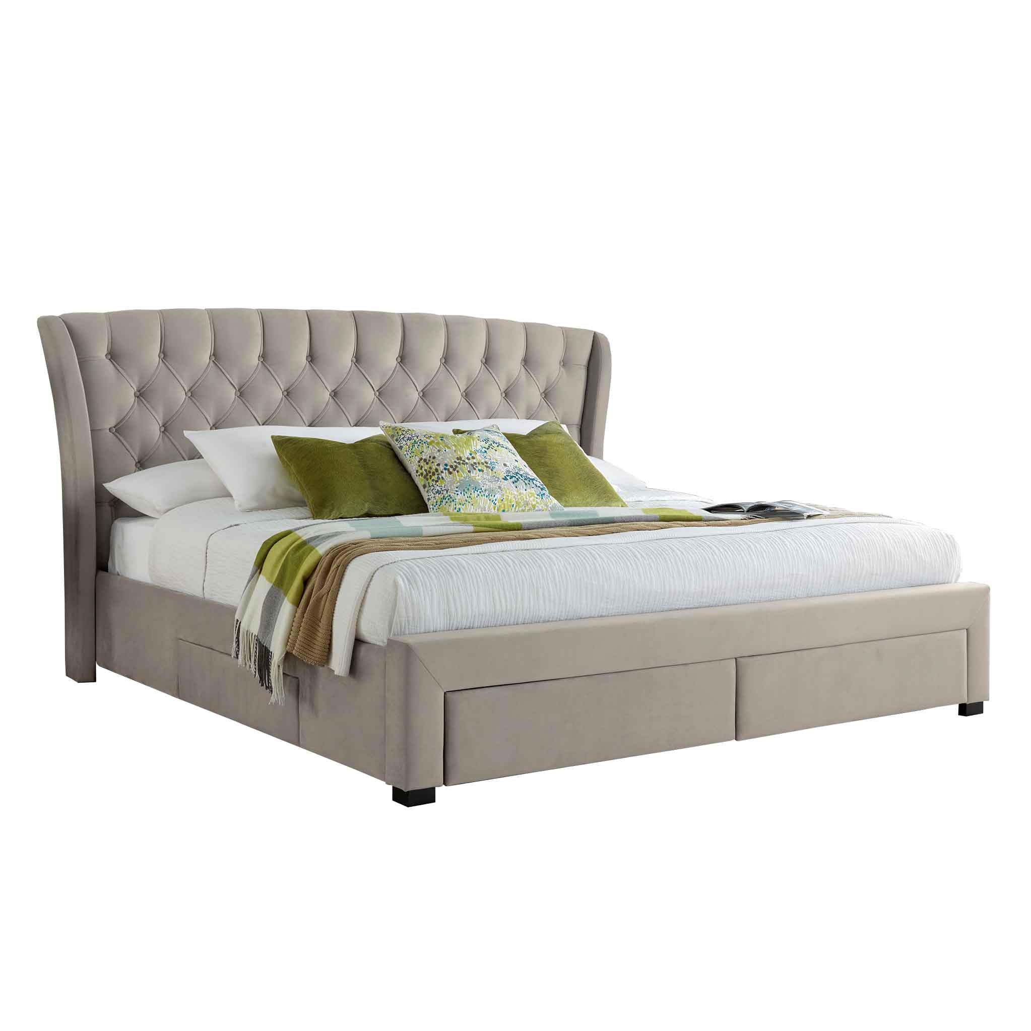 Stafford Velvet Storage Bed Frame - Image 6