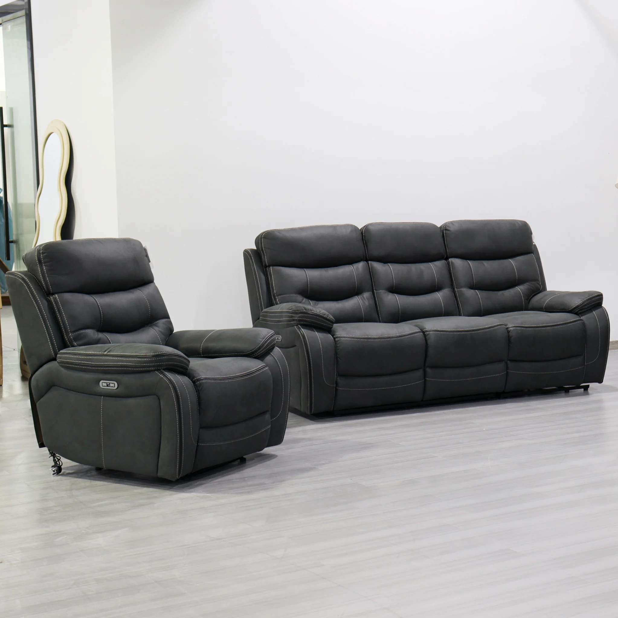 Stanford Dual Motor Power Reclining Armchair - Image 3